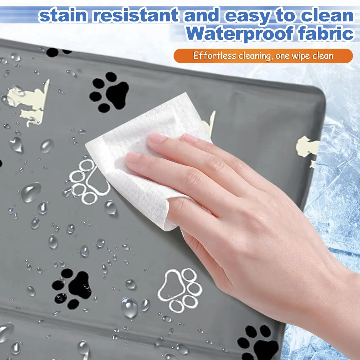 Manta Fría y Cama Refrescante para Perros y Gatos 65*50cm con Gel No Tóxico, Duradera Refrigerante Ideal para Mascotas Pequeños Medianos en Verano