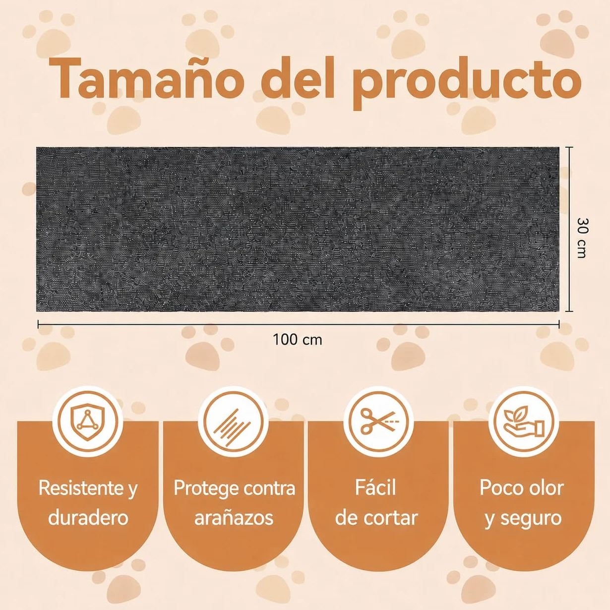 Protector Sofa Gatos Arañazo, Tapete Rascador para Gatos Autoadhesivo, Ideal para Sofás, Muebles y Paredes, Reutilizable, Fácil de Instalar y Recortable para Postes Rascadores