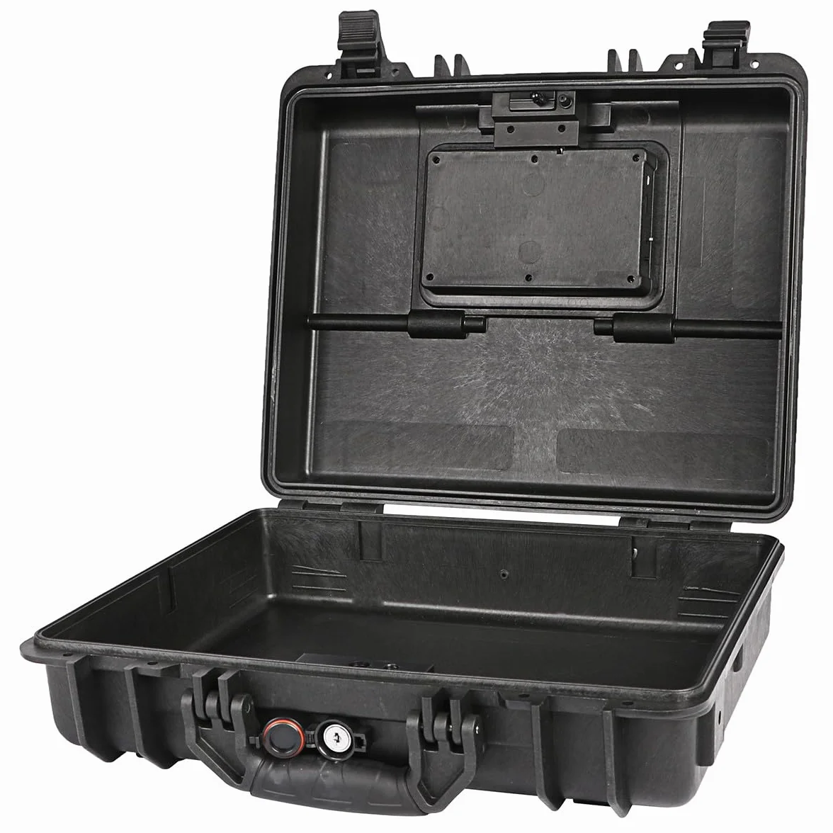 Qisan Caja fuerte para armas de fuego para pistolas, resistente al agua, antirrobo, cerradura de llave y contraseña digital, acero