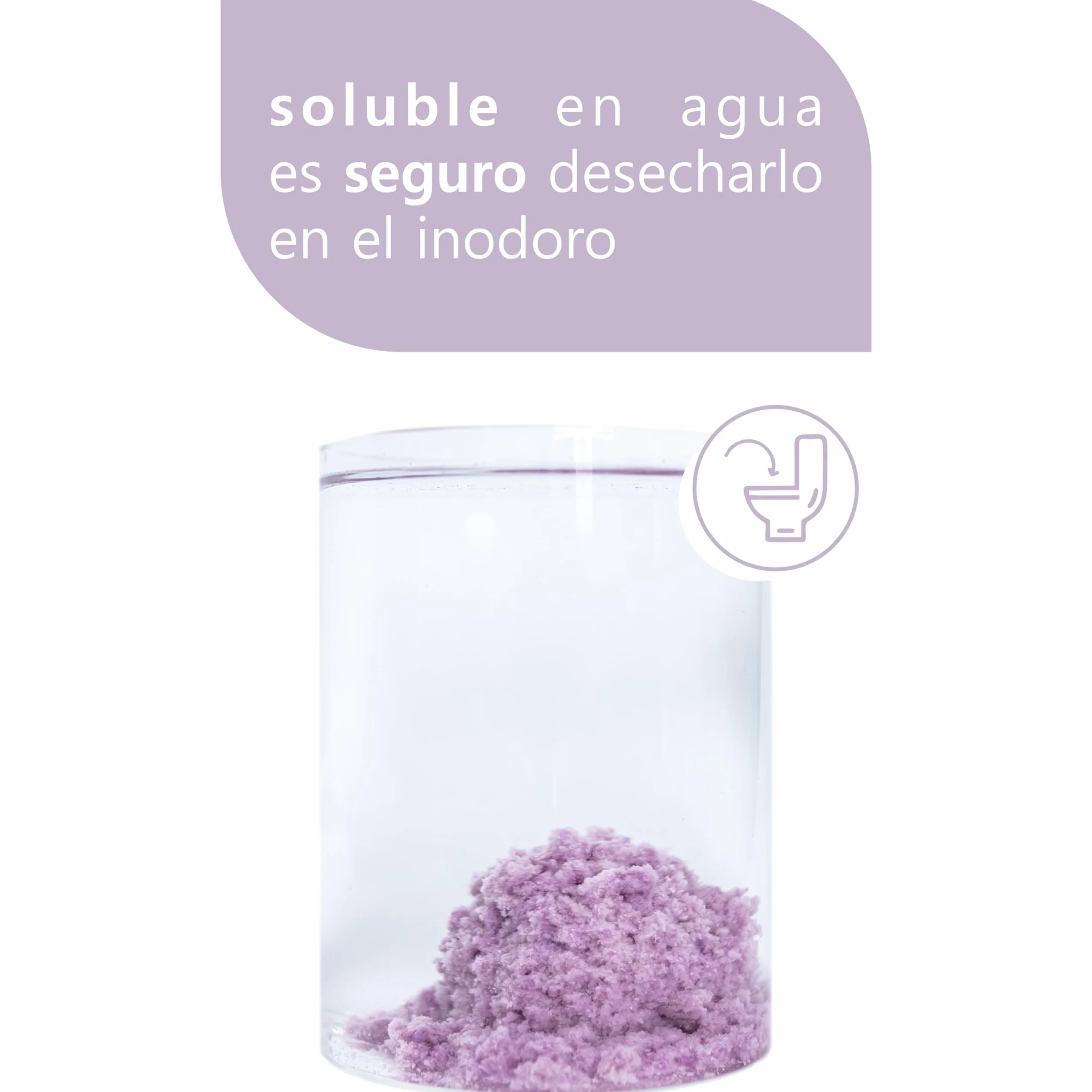 Arena de Tofu para Gatos (18L/7,5Kg) - Natural y Biodegradable - Aglomerante Instantáneo, Bajo en Polvo, Control de Olores Duradero, Ultra Absorbente, Desechable en el Inodoro (Lavanda)