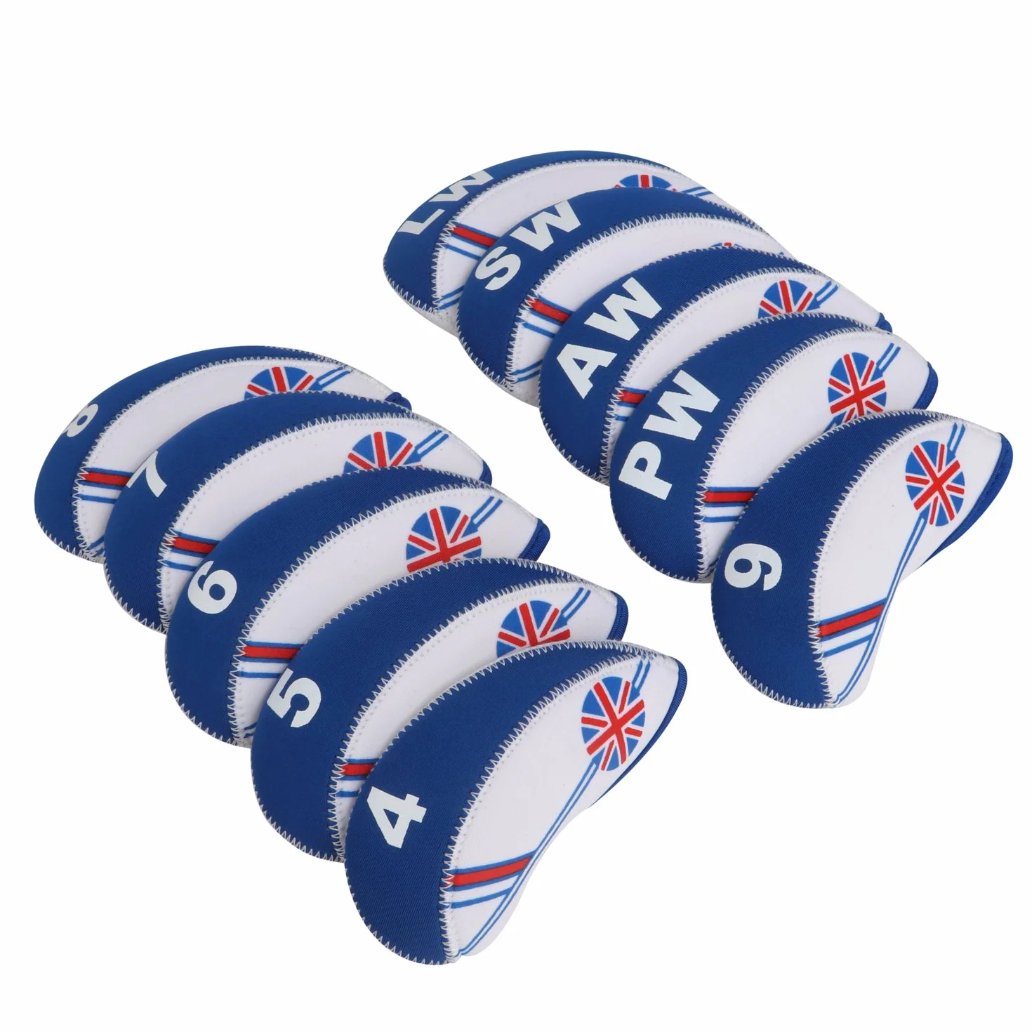 Tourbon Golf Club Fundas de Hierro Casco para Titleista, Callaway, Ping – Juego de 10