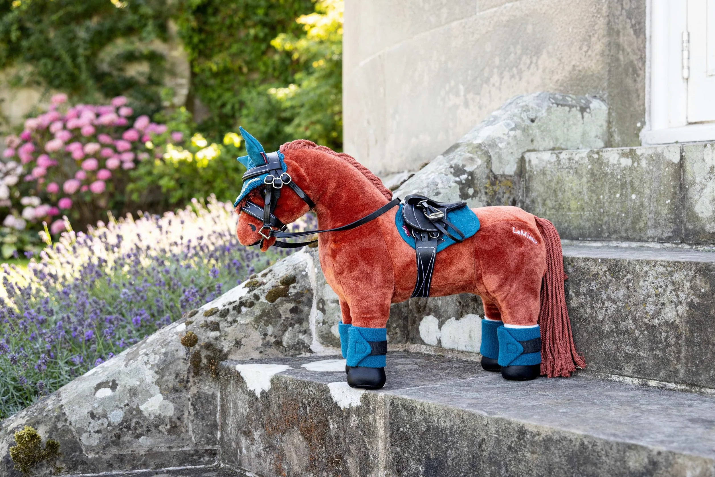 Lemieux Toy Pony - Sillín de Piel de Grano Fino, Apto para niños a Partir de 8 años