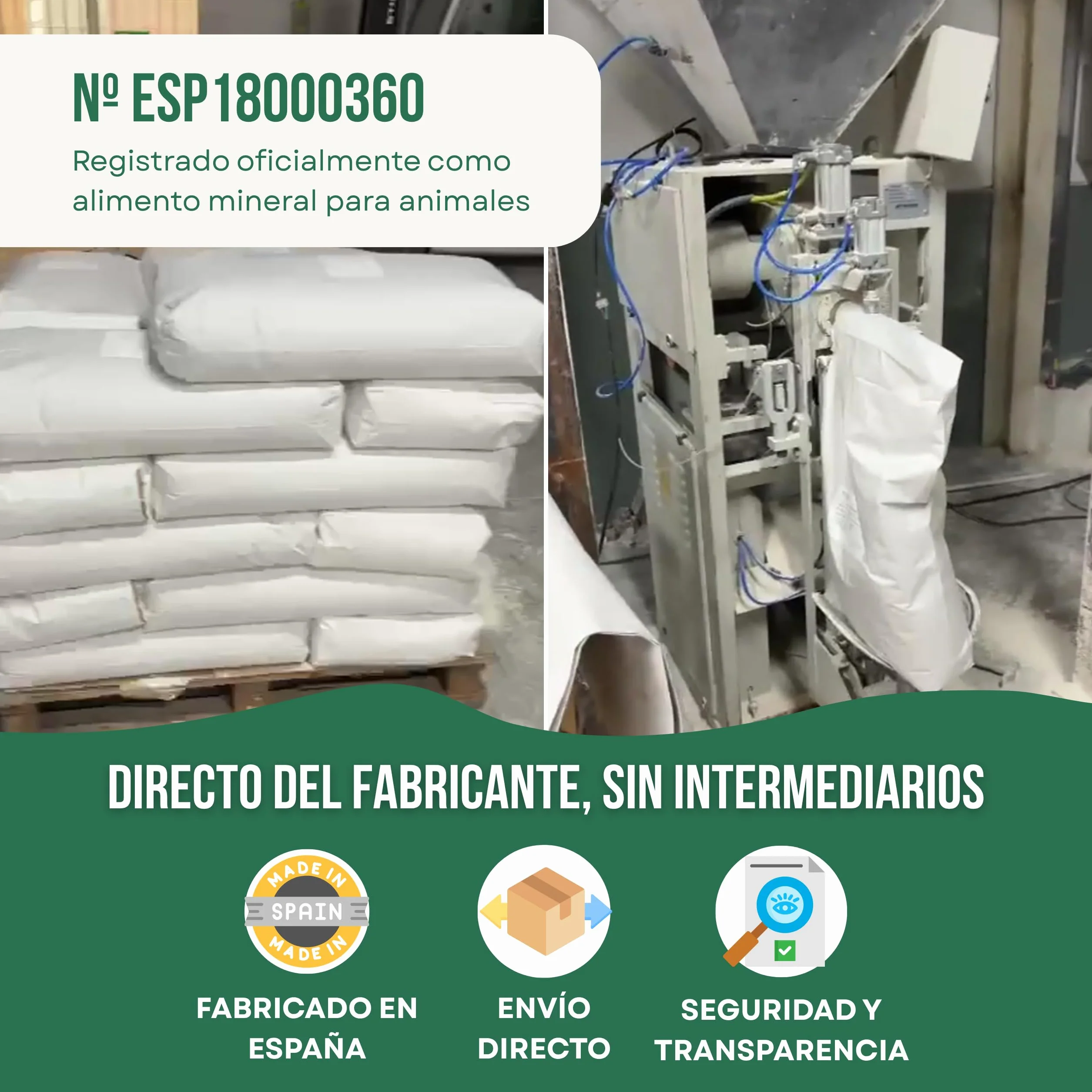 ECO Tierra de Diatomeas® Micronizada 5kg+1kg – Complemento mineral a base de Tierra de Diatomeas, Sin Calcinar, para Alimentación Animal – Seguridad, Calidad y Compromiso desde 2015