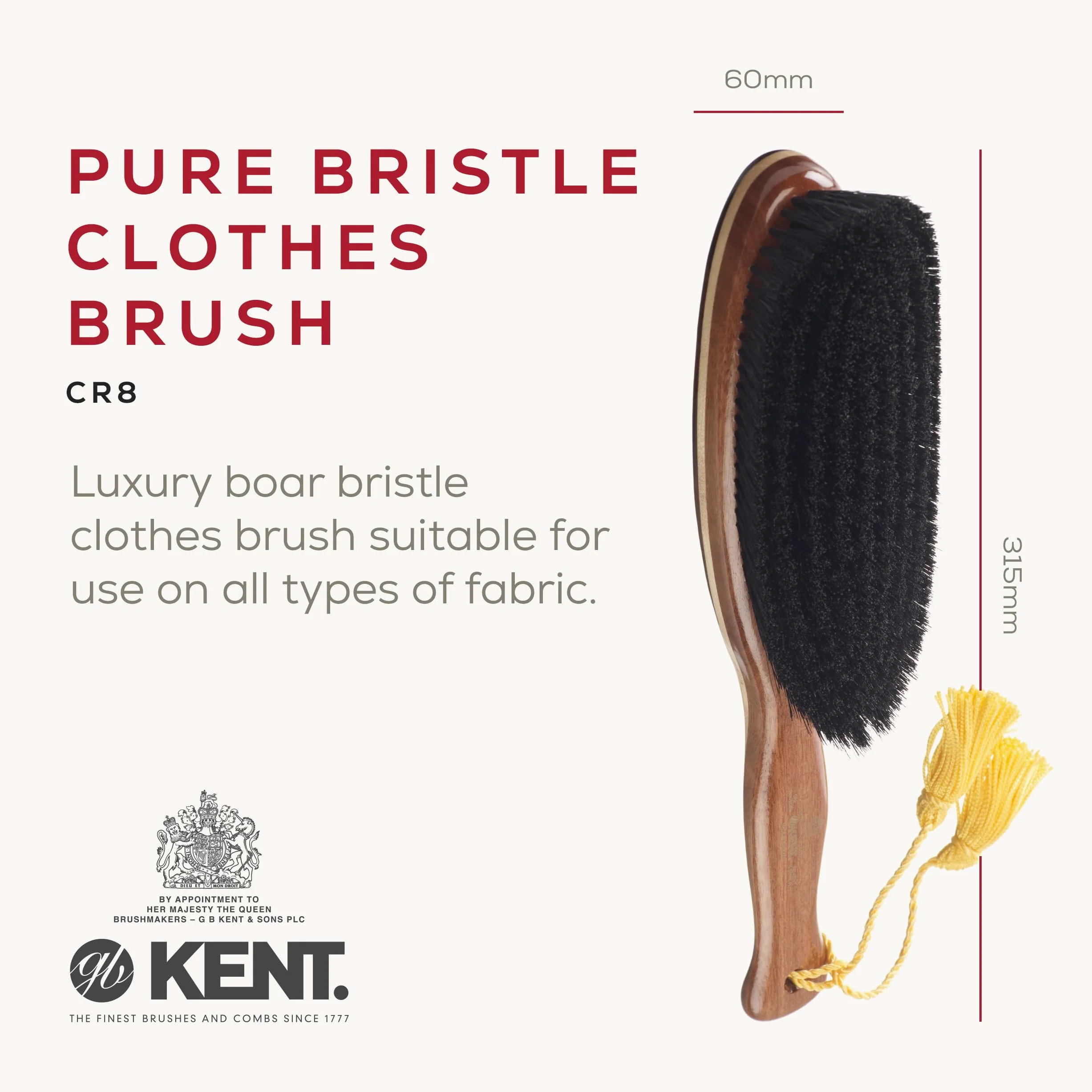 Kent Brushes Cepillo de Ropa (CR8)