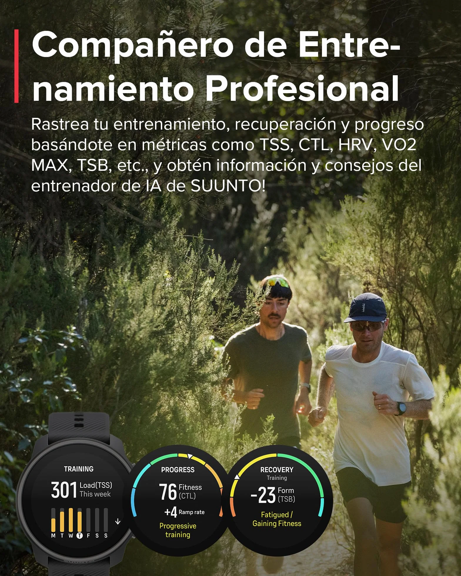 Suunto Race S Reloj Correr Pantalla Táctil AMOLED, Deportivo GPS Doble Frecuencia, Seguimiento HRV Sueño, Entrenamiento IA, Mapas Offline