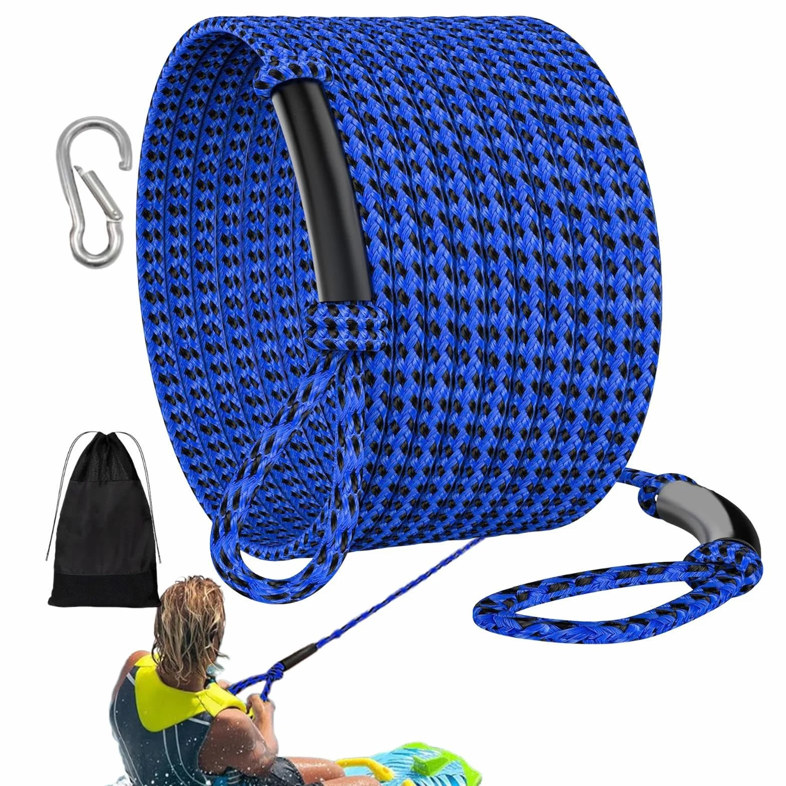 Cuerda flotante de seguridad para kayak, cuerda de arrastre para barcos, remolque, rescate, pesca
