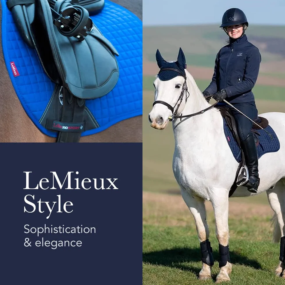 LeMieux GP Suede Square Hunter Green Saddle Pad, Unisex Adulto