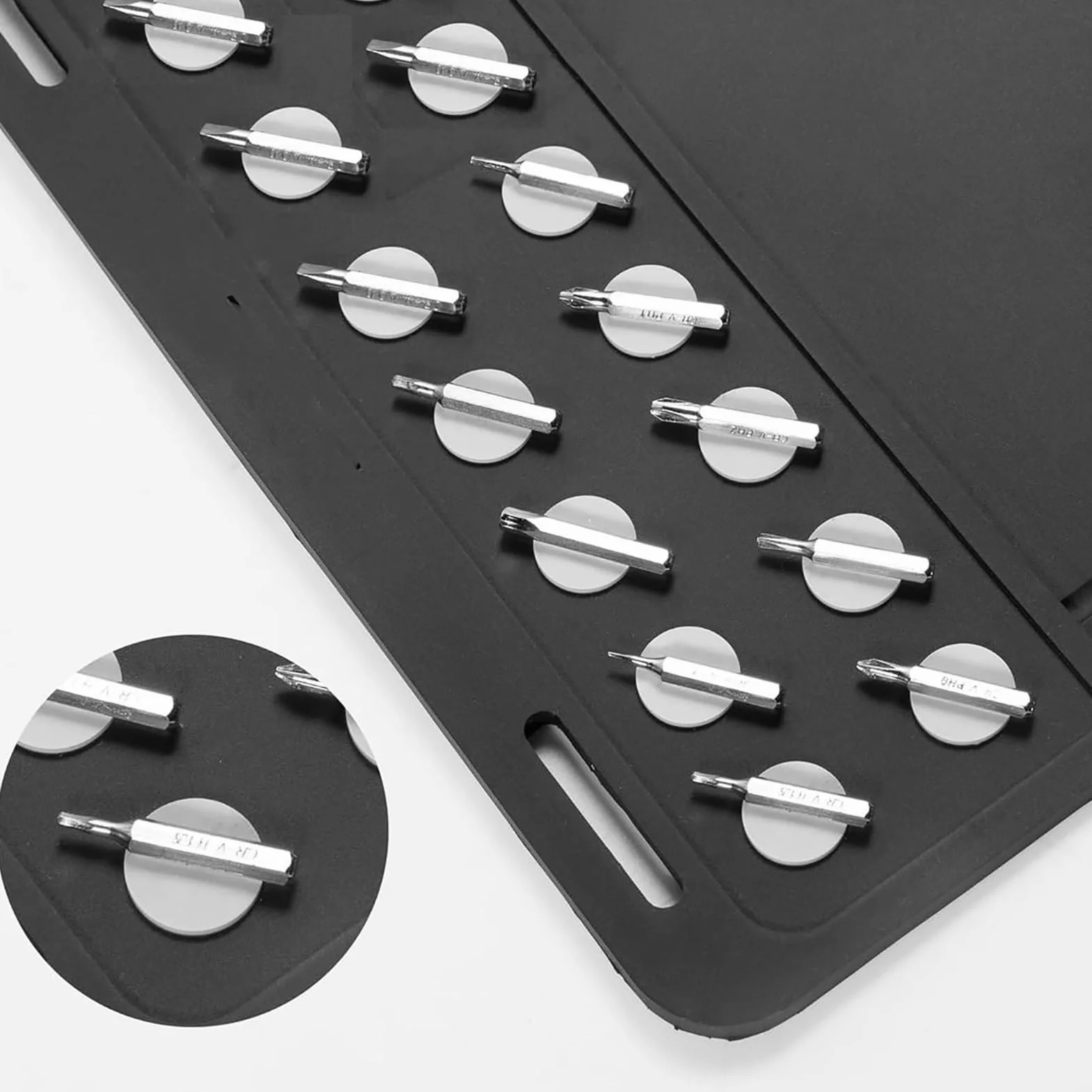 Alfombrilla de limpieza de armas con puntos magnéticos antideslizante resistente al aceite lavable
