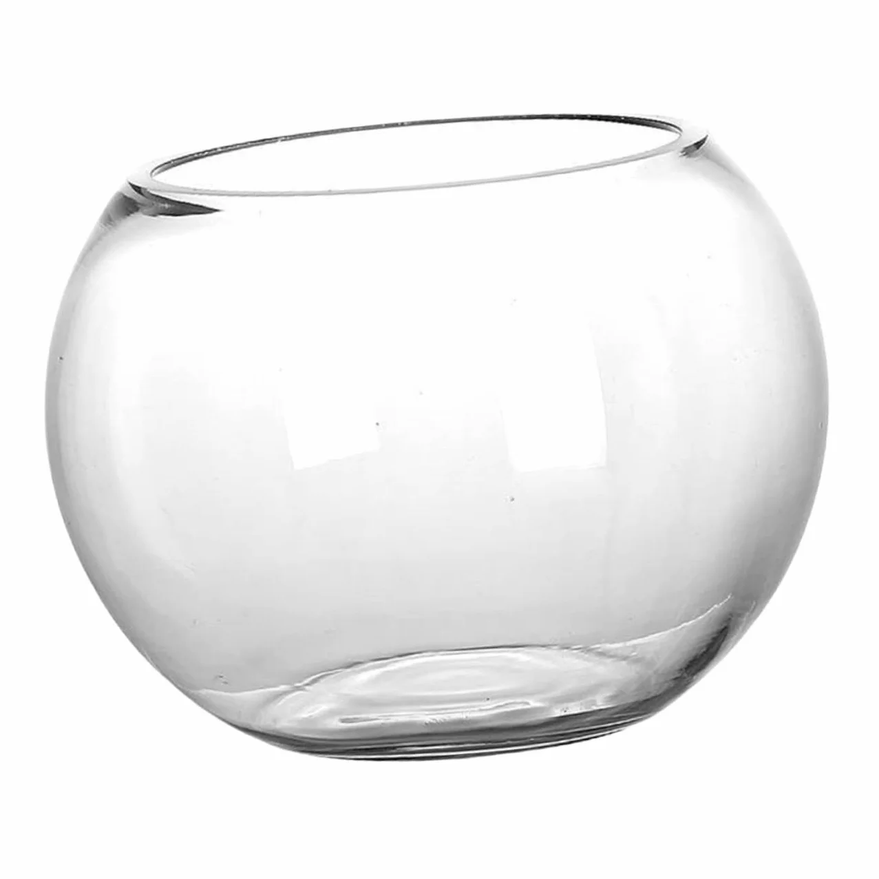 Jarrones redondos para centros de mesa para acuario, jarrón de flores de cristal, jarrones transparentes, jarrón ancho de flores, recipiente para estación de cultivo, velas flotantes, pecera