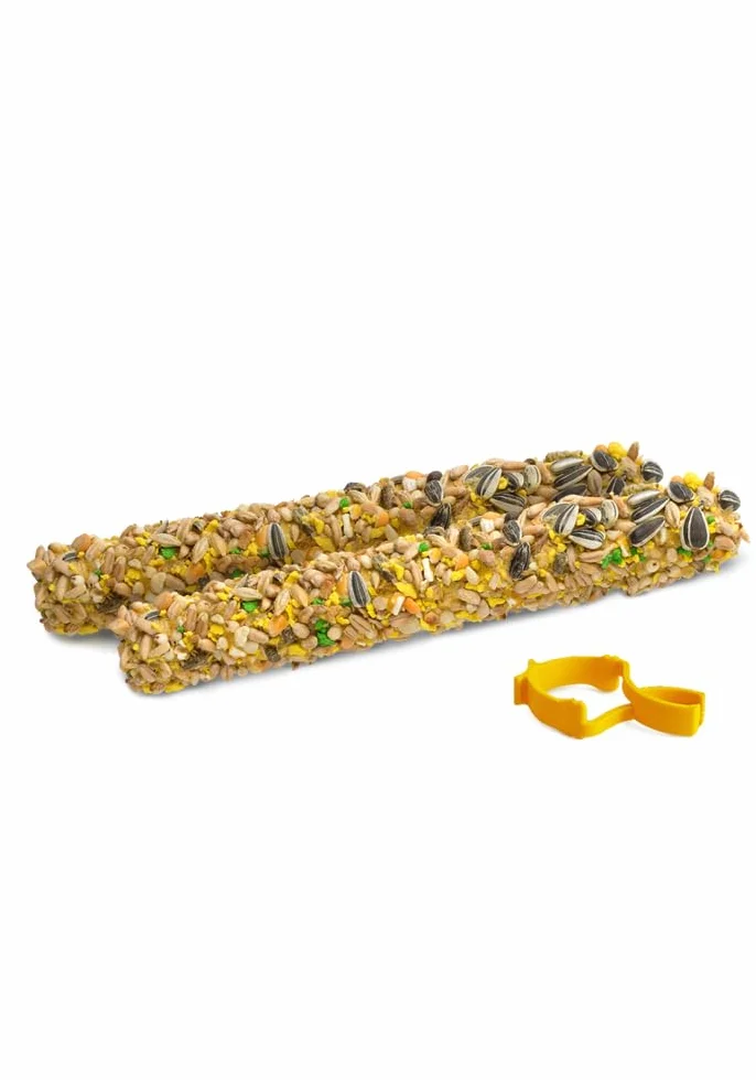 Little One Fruit & Nuts Sticks | 120 g (2 x 60 g) | Snack complementario para hámsters, Ratas, Ratones y jerbos | con Frutas y nueces | Fácil de Sujetar