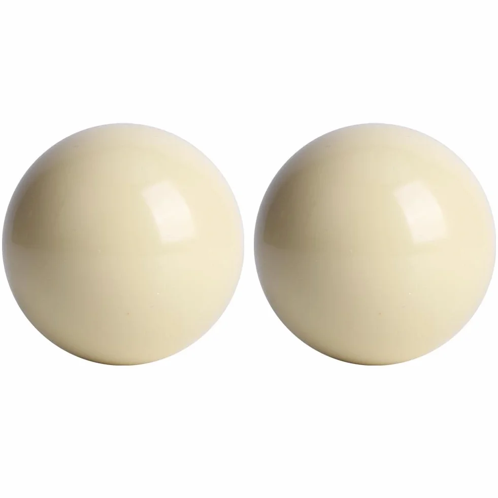Bolas de billar blancas 5,72 cm - Pack de 2