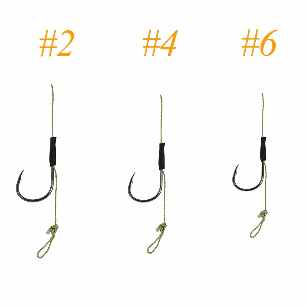 Croch Aparejos para Carpas 2# 4# 6# Hechos a Mano
