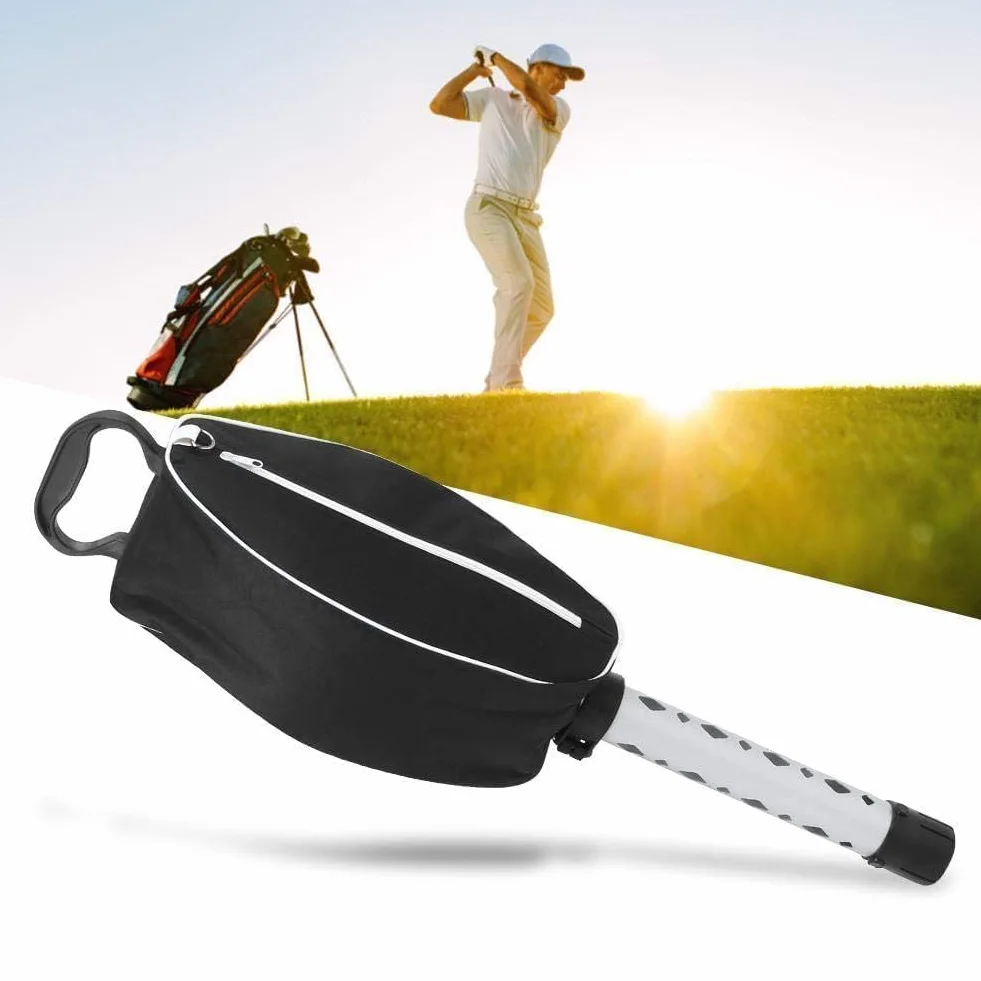 Tubo de Aluminio Telescópico Recoge Bolas de Golf 80 Bolas Soporte Colector
