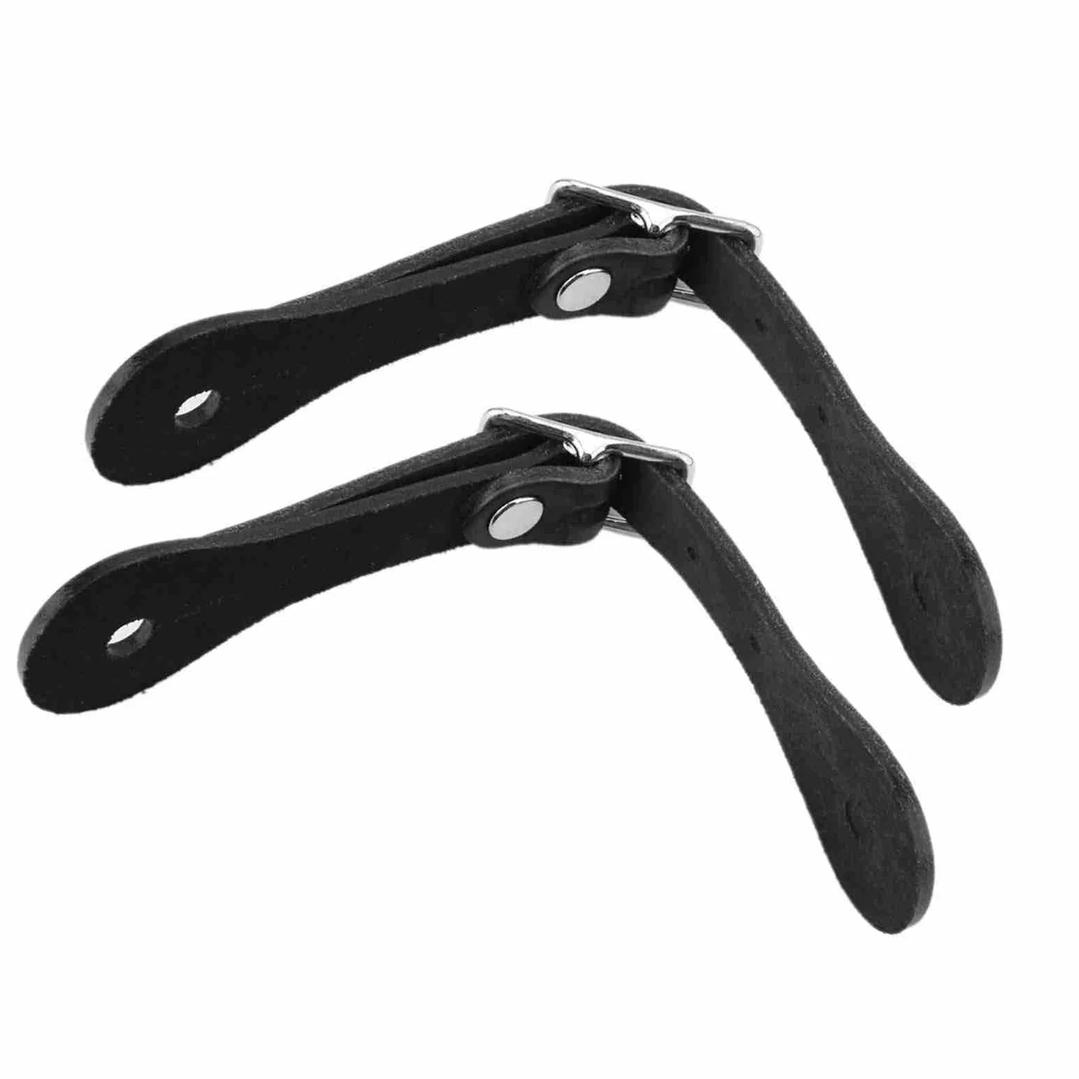 Correas ecuestres de cuero auténtico hechas a mano, 1 par de accesorios de equitación
