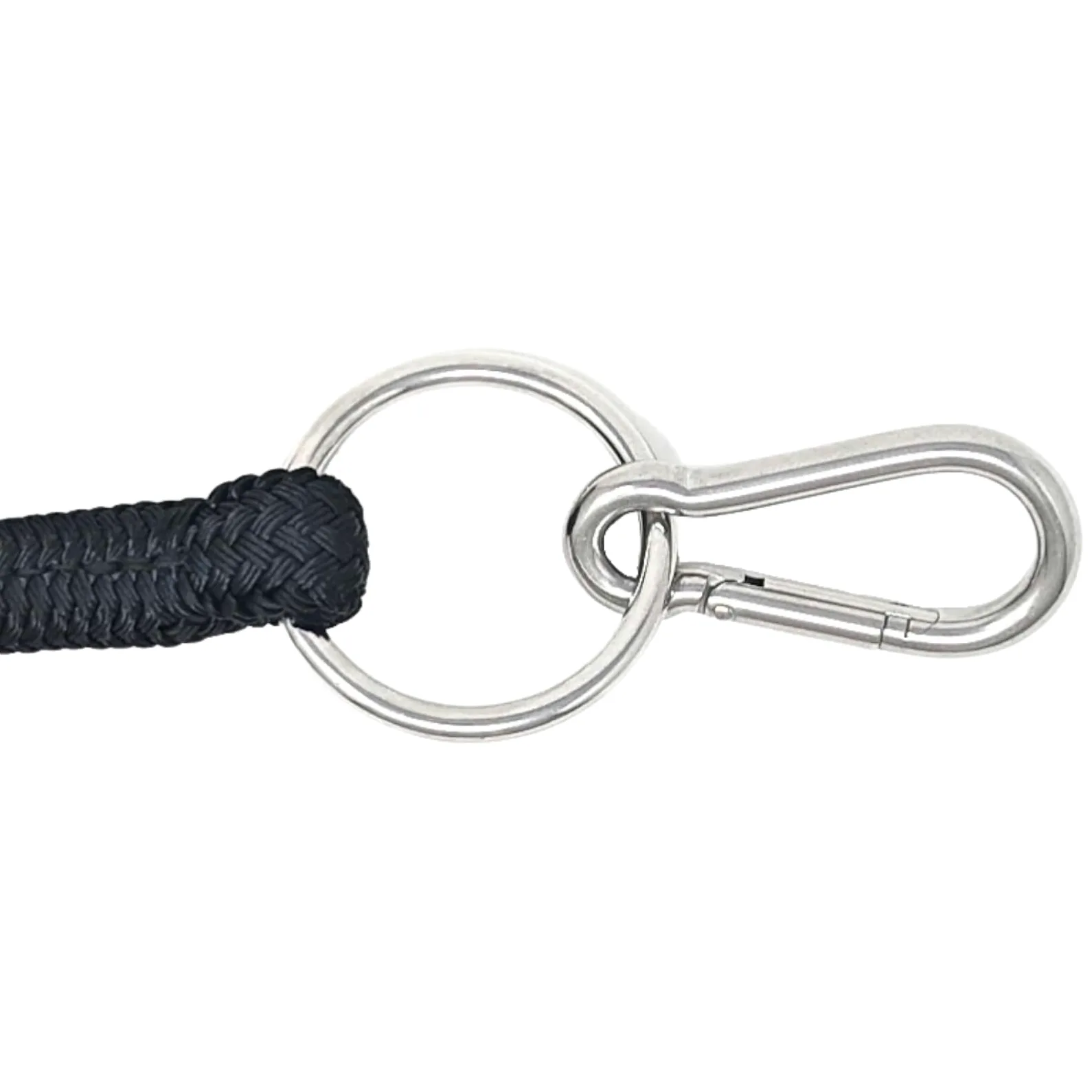 9/16 "Doble Trenzado Poliéster Yacht Cuerda Natural Caballo trainling línea,/con Palangre Lunge línea 22 ft. Yacht Cuerda con o Anillo y mosquetón, Púrpura