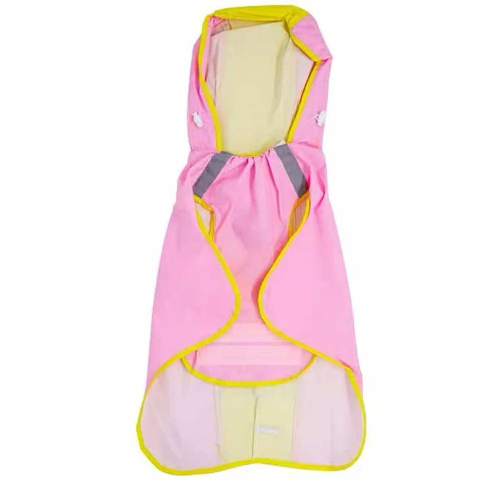 Impermeable para Perros, Impermeable Reflectante for Perros pequeños, medianos y Grandes. Chaqueta Impermeable. Ropa(Pink,L)