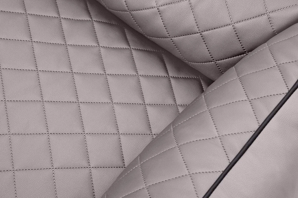 Knuffelwuff 13979-010 Madison - Cama ortopédica para Perros de Piel sintética Acolchada con láser, 105 x 75 cm, Color Gris