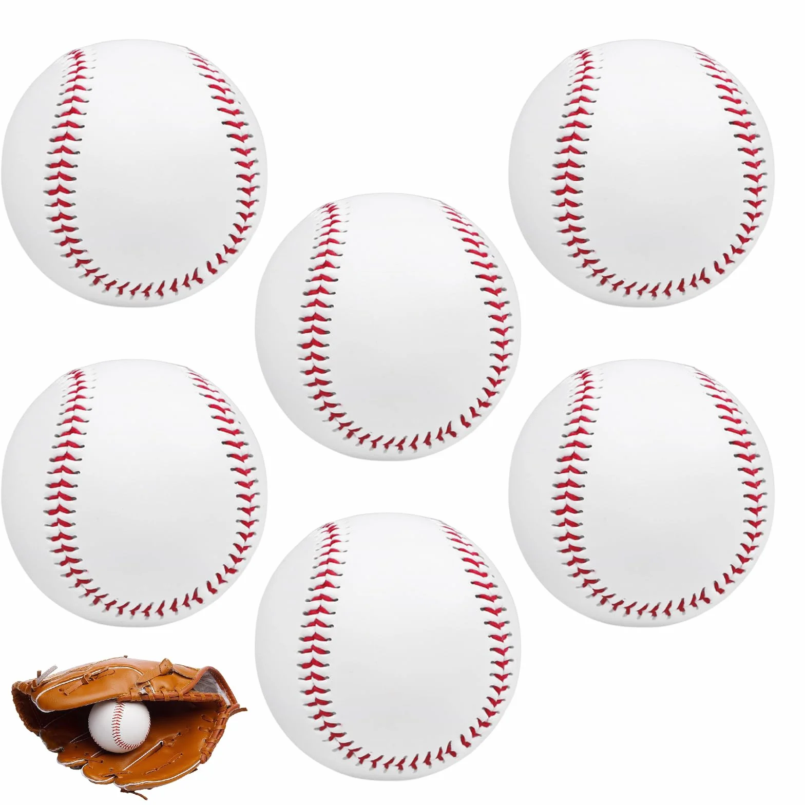 Pelotas de béisbol profesional cosidas a mano 9 pulgadas para adultos y jóvenes