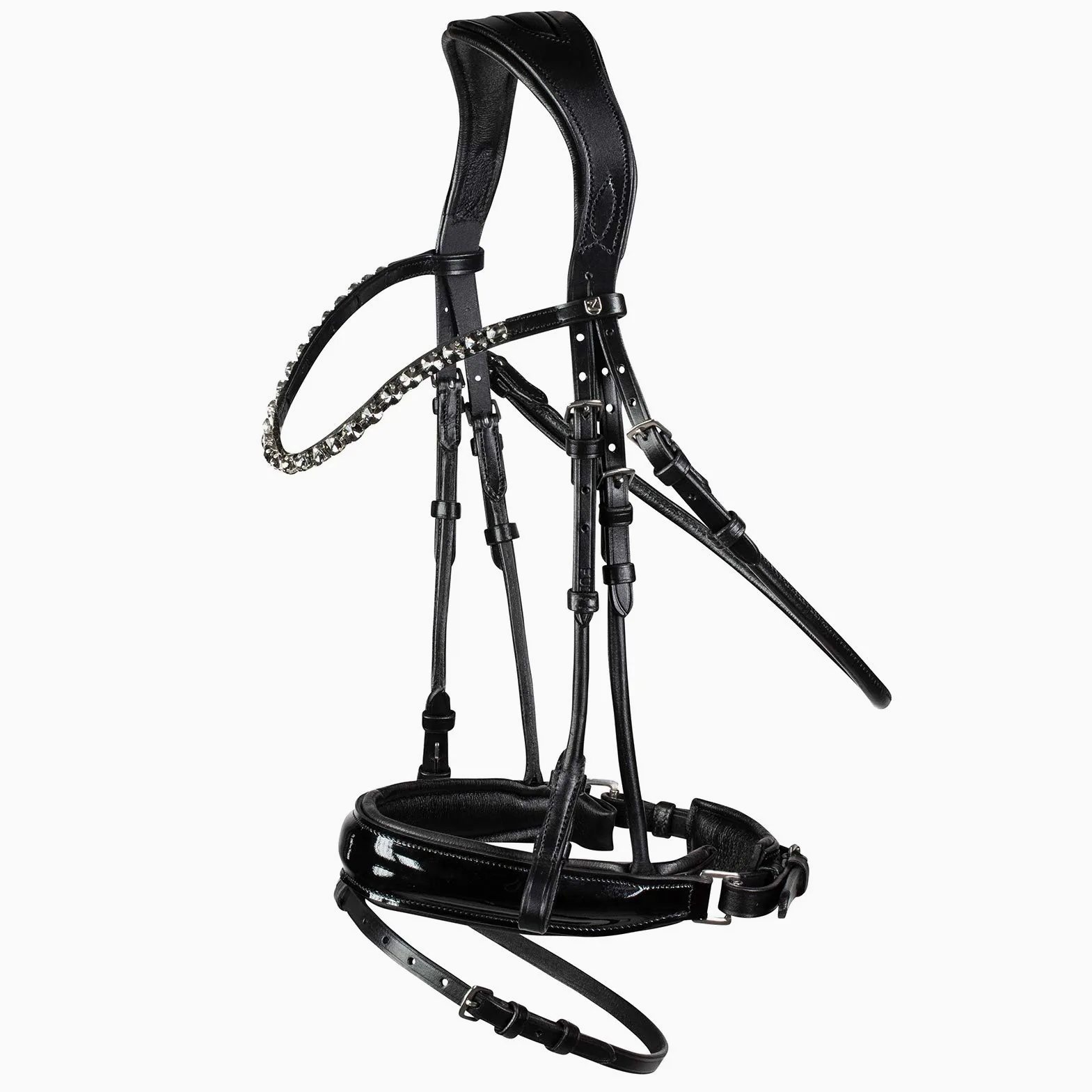 Horze Clermont Brida anatómica, Negro, XF