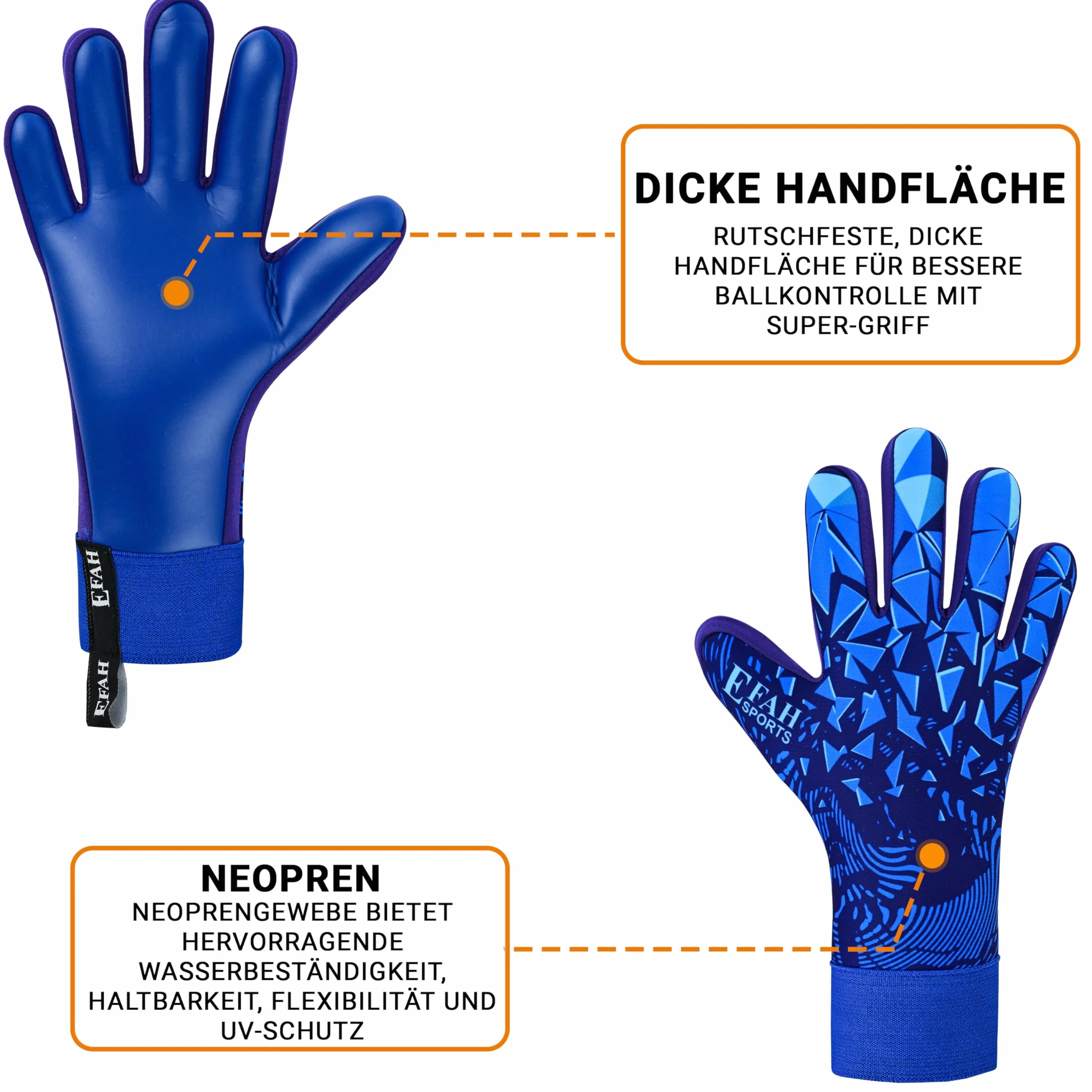 Guantes de Portero de Fútbol para Niños con Palma de Látex y Protección de Dedos