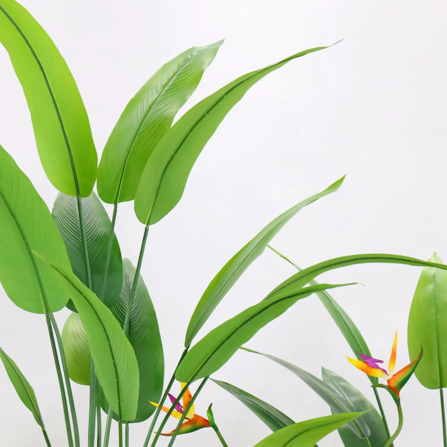 Zstar Planta Artificial de pájaro del paraíso de 160 cm, Gran árbol Tropical Artificial en Maceta con pájaros Falsos y 23 Hojas, Plantas Artificiales Grandes en Maceta para salón, casa, Oficina