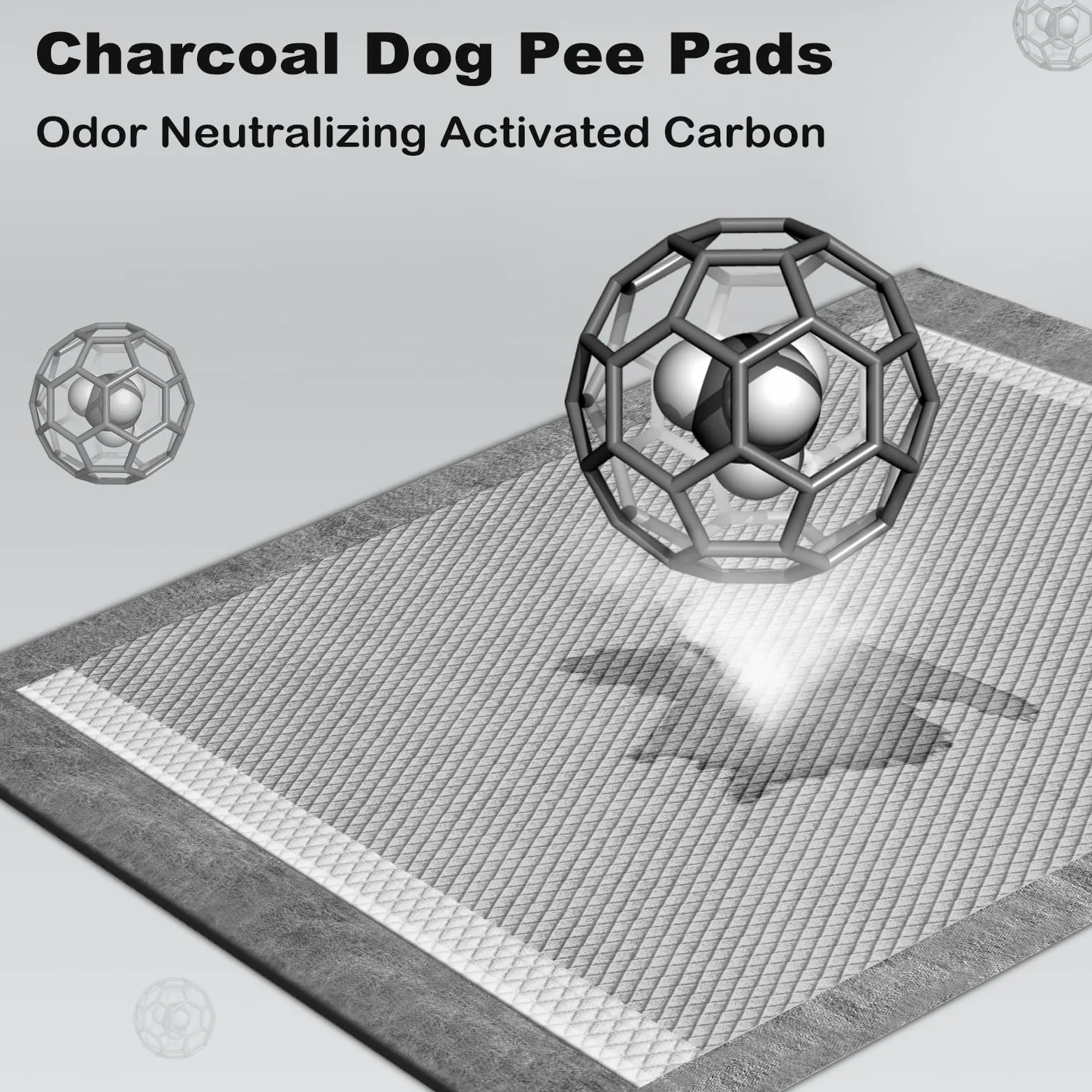 MIZOK Almohadillas de carbono para orina de perro de 71 x 86 cm, 40 unidades