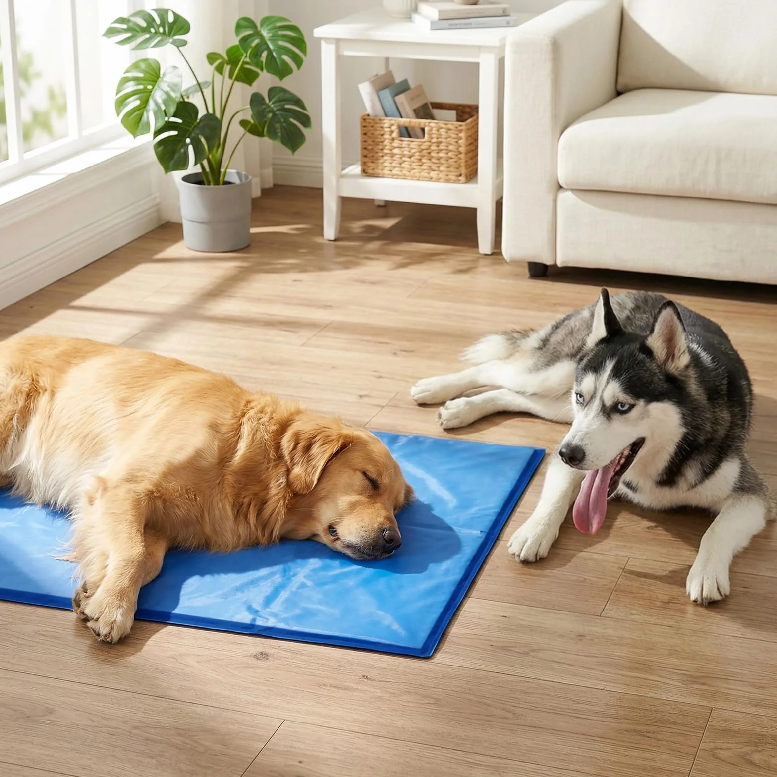 Manta Refrescante para Perros, 60x 90 cm. Cama Refrescante Perro. Esterilla Refrescanten Automática para Mascotas. Ideal para Perros y Gatos en Verano.