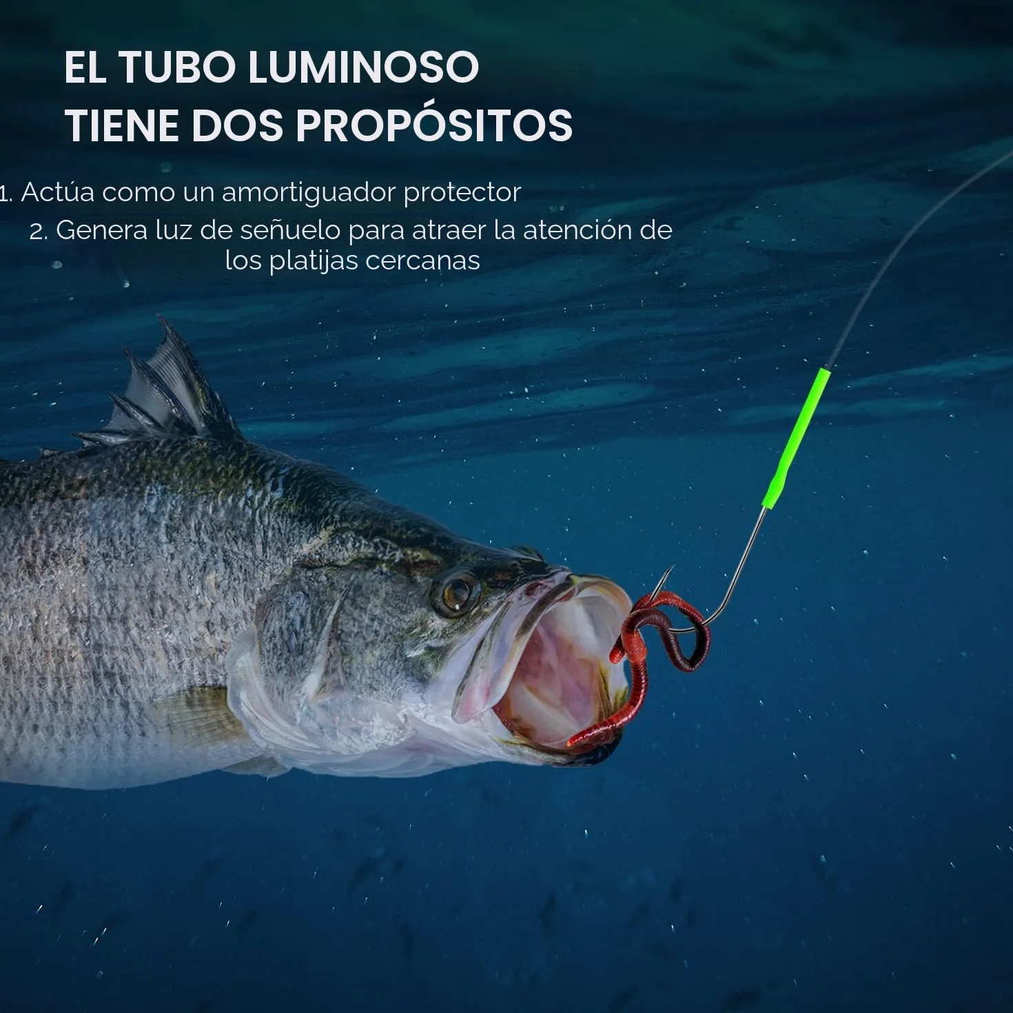 Plataformas de Pesca de Mar Anzuelos Púas Aleta Tamaños 1 2/0 para Platija