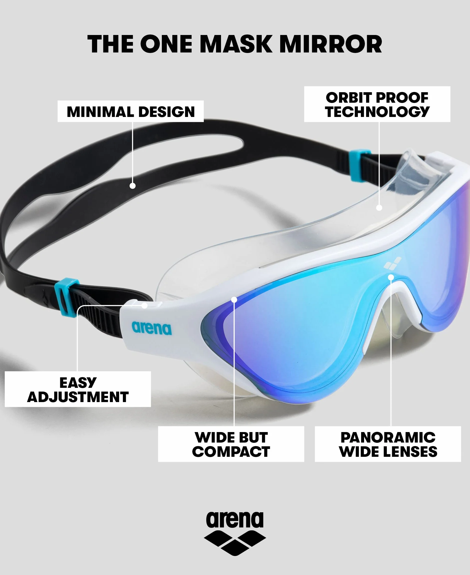 ARENA The One Mask Mirror Gafas de natación Unisex adulto