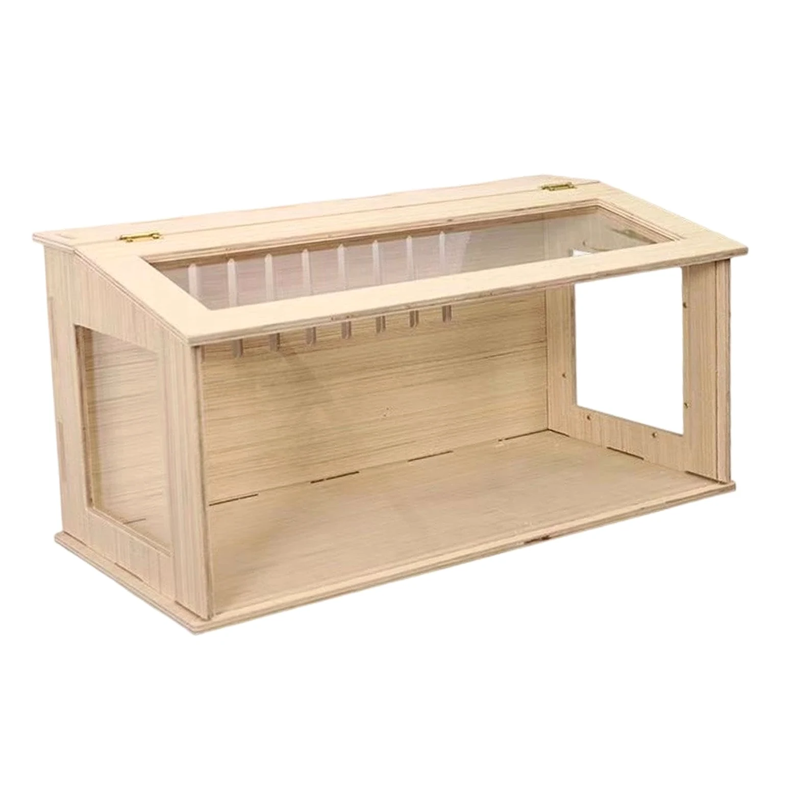 F Fityle Jaula para Hámster de, Caja de Cría de Pollos con Ventana, Escondite, Nido, Hábitat para Ratones Y, Caja Nido para Ratones, Ratones Y, Lados Transparentes de 40 cm