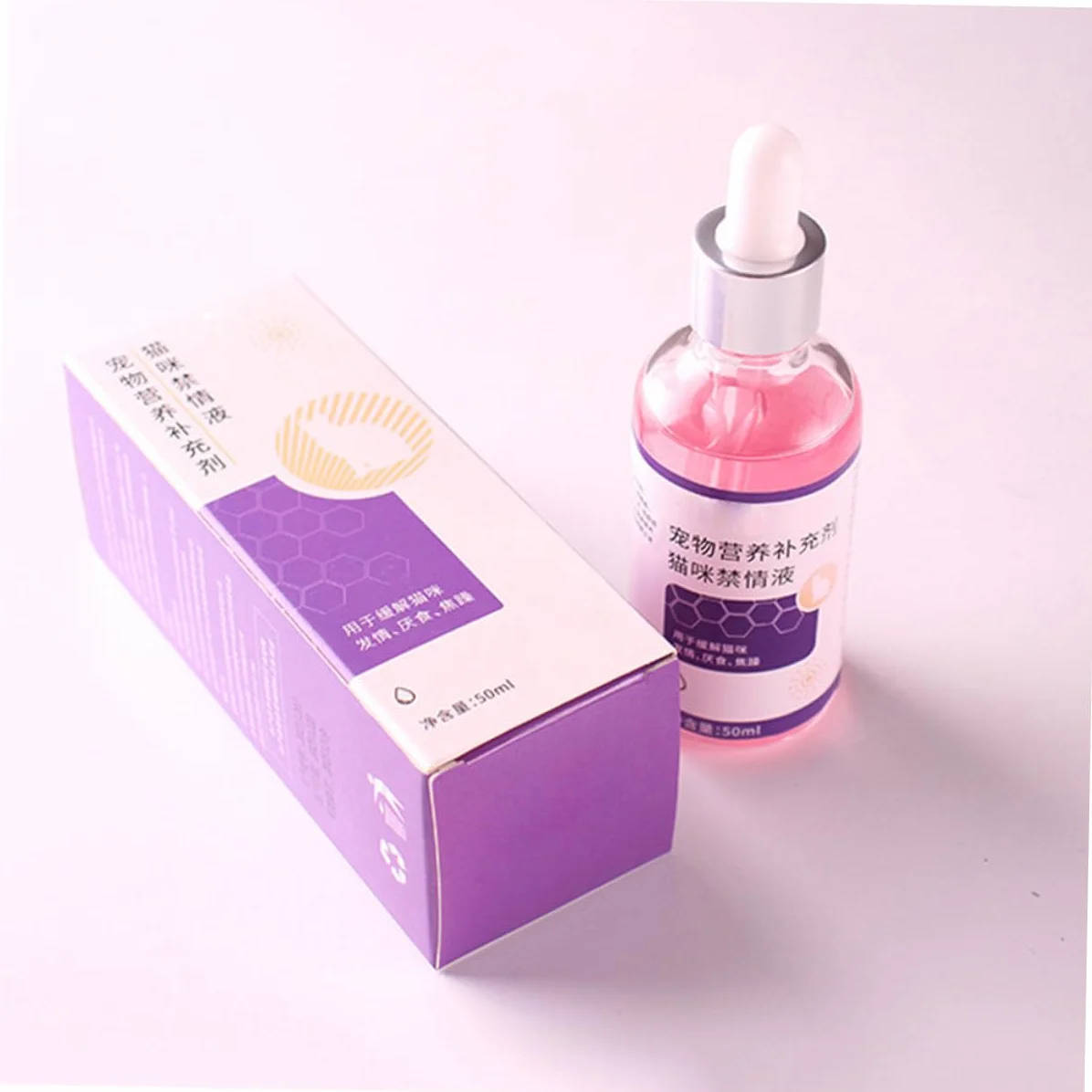Líquido de Control para Gatitos y Gatos 50Ml Reduce Aullidos Celo Accesorio Cómodo y Duradero para Doméstico