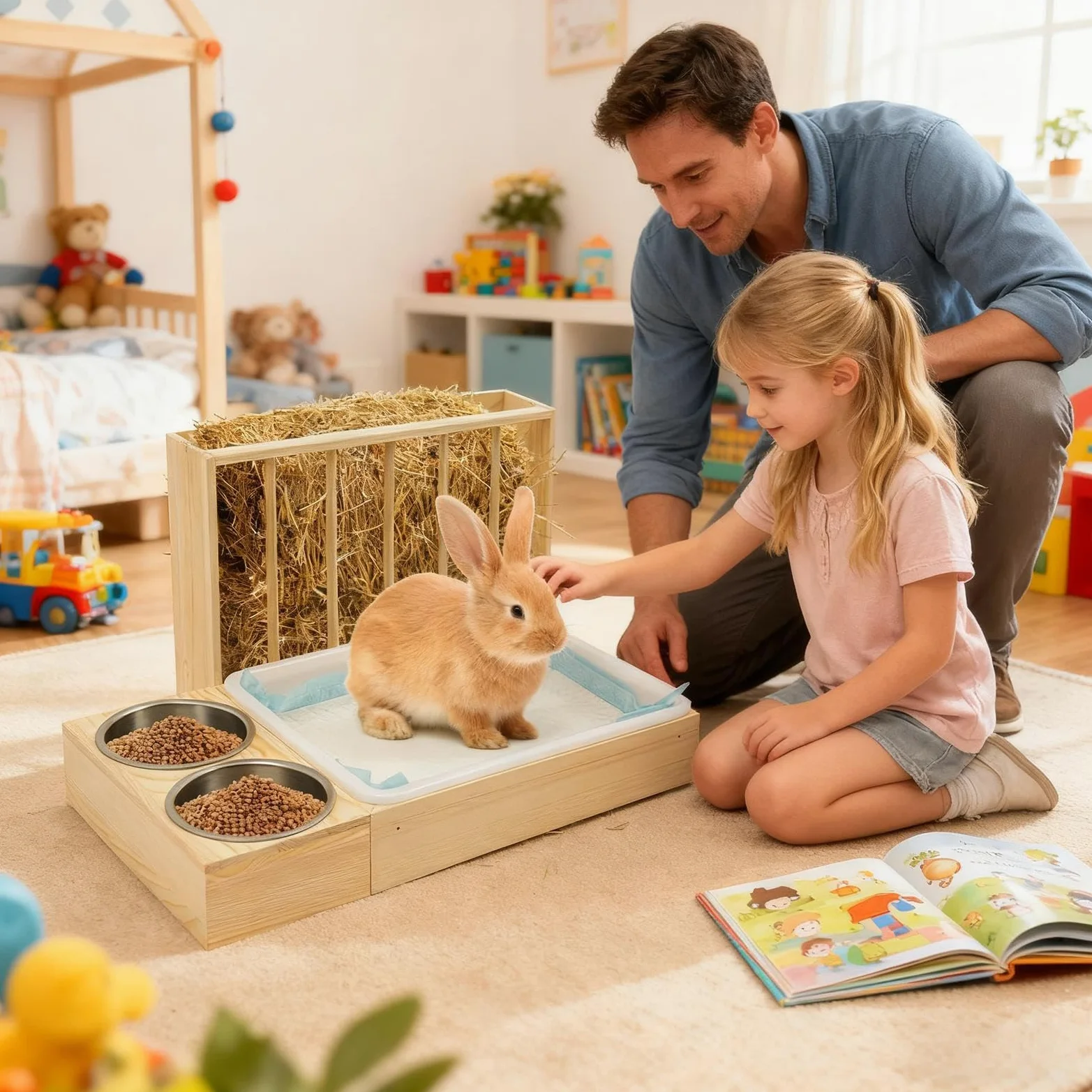 De Heno Suministros de Alimentación Multiusos | Porta Heno Y Bebedero De Conejos Para Mascotas Gallina Erizo Interior Exterior