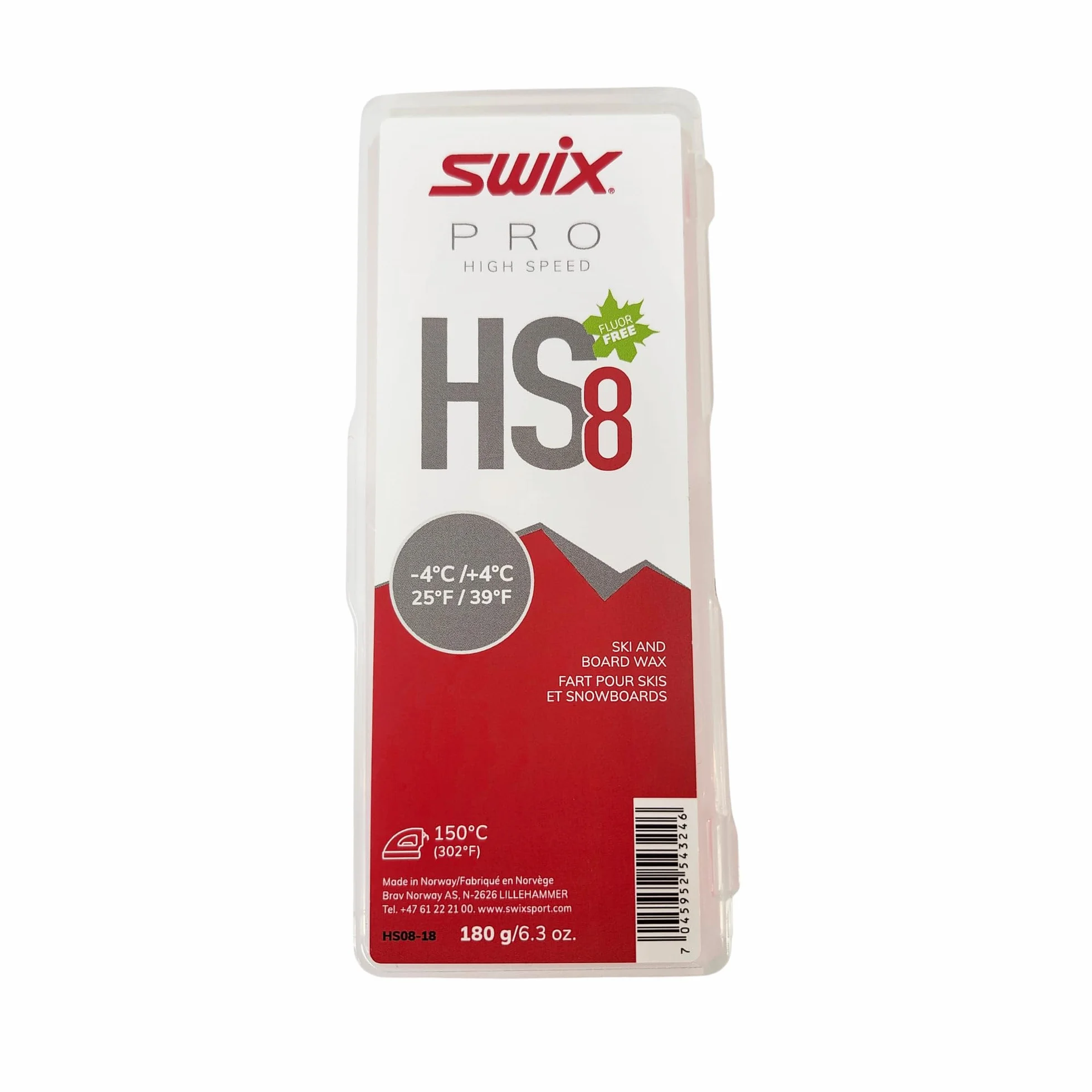 SWIX Racing Wax Cera de Entrenamiento Pro High Speed HS Snowboard Esquí
