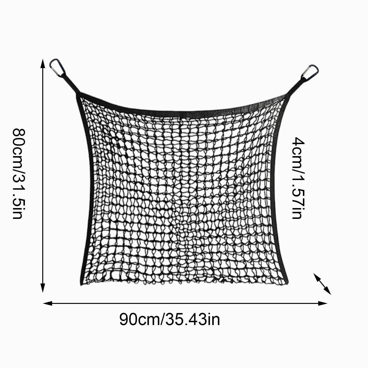 de Heno Bolsa de 0,9 x 0,8 m con Correas | Red para Heno de Rudo para Ovejas, Ganado, Establos, Paseos a Caballo, Transporte, Granja