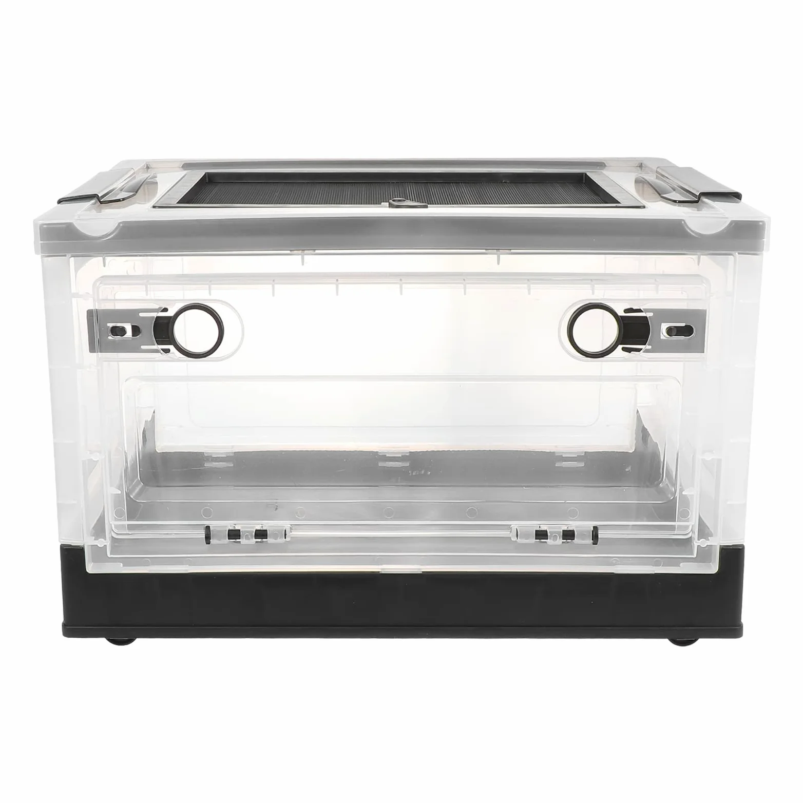 TOYANDONA Jaula de Plástico Múltiples Orificios de Ventilación para Hámster Negro Fácil de Almacenar y Conveniente para Alimentar, Adecuado para Casa de Hamster y Mascotas Pequeñas