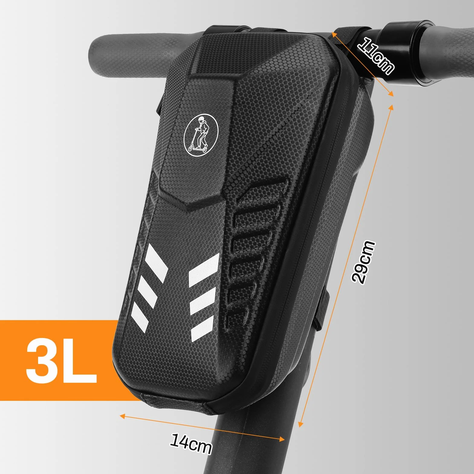 TLGREEN Bolsa impermeable para patinete eléctrico, 3L/4L gran capacidad, para Xiaomi Mijia Sedway Ninebot