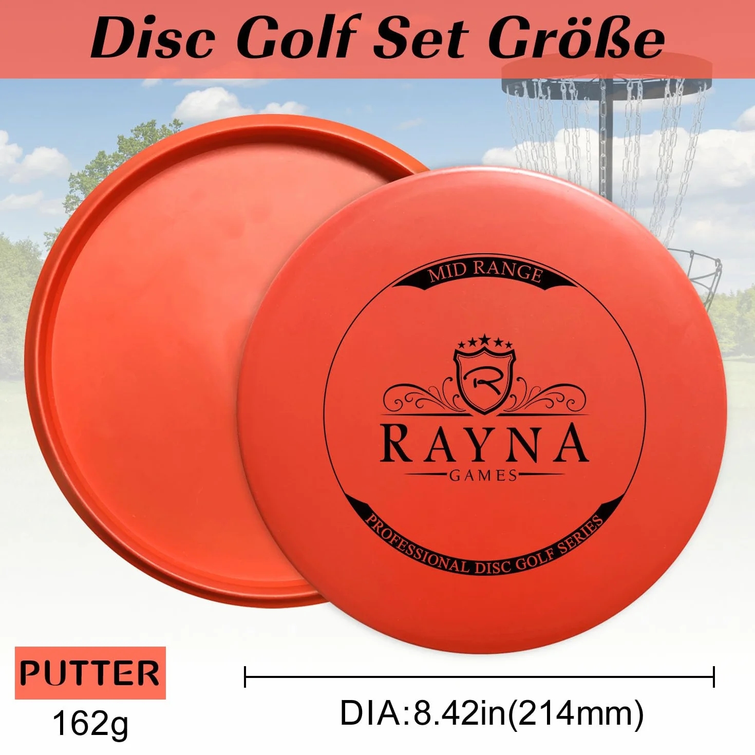 Juego de 6 discos de golf profesional tamaño regular para adultos al aire libre
