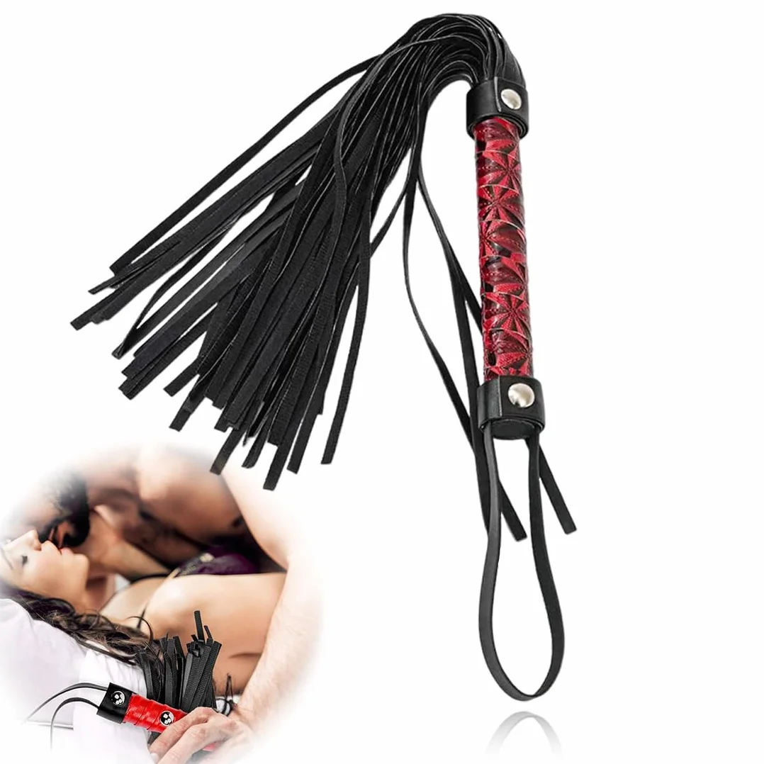Látigo de Cuero PU para Caballos Herramienta de Entrenamiento Accesorios para Disfraces