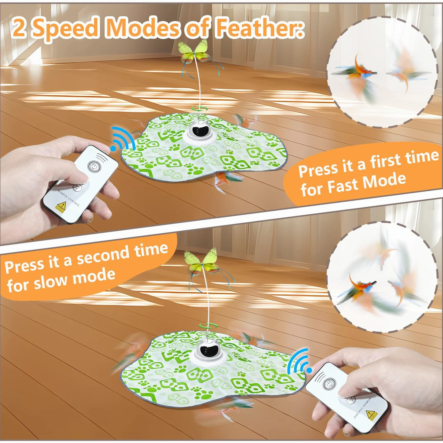 AO LI GEI Juguetes interactivos para gatos, juguete interactivo recargable 3 en 1 para gatos con control remoto, mariposa aleteante automática, pluma de emboscada en movimiento, juguete de ejercicio