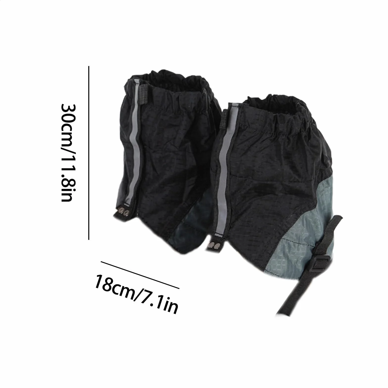 Polainas para Zapatos Senderismo Montaña Transpirables Ajustables Trekking Escalada Nieve