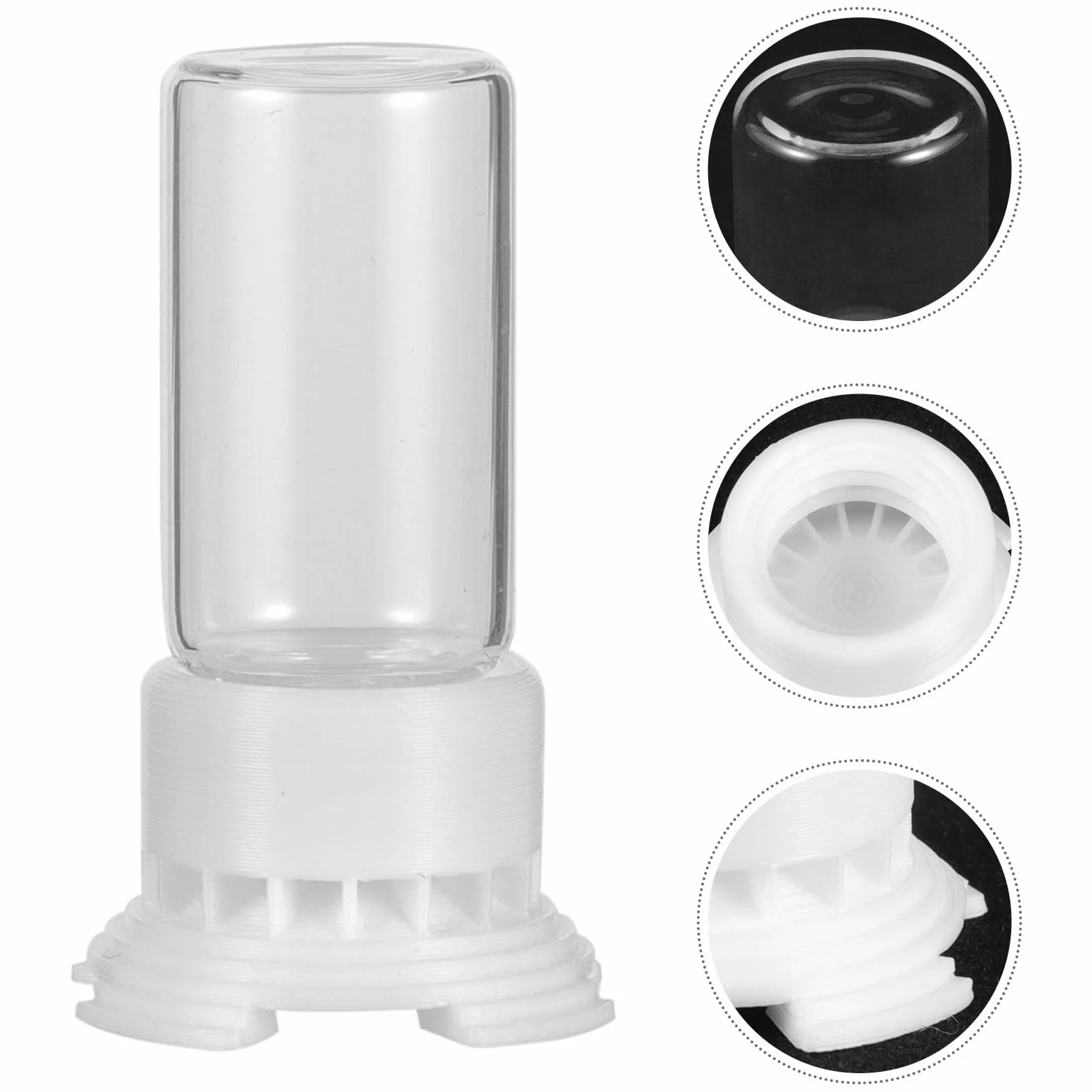 HEMOTON Bebedero para Hormigas 2 Piezas 5 Ml Plástico y Acrílico Transparente Taza Pequeña para Nido Comedero Agua Portátil para Cuidado y Alimentación de Colonias en Terrarios