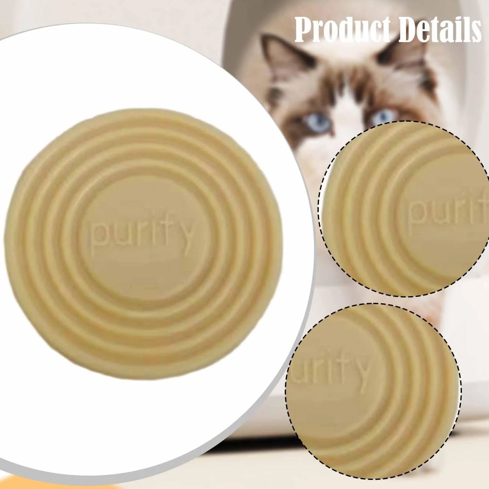 Sharplace Tapón de Goma para Caja de Arena para Gatos, Repuesto Portátil PJ039