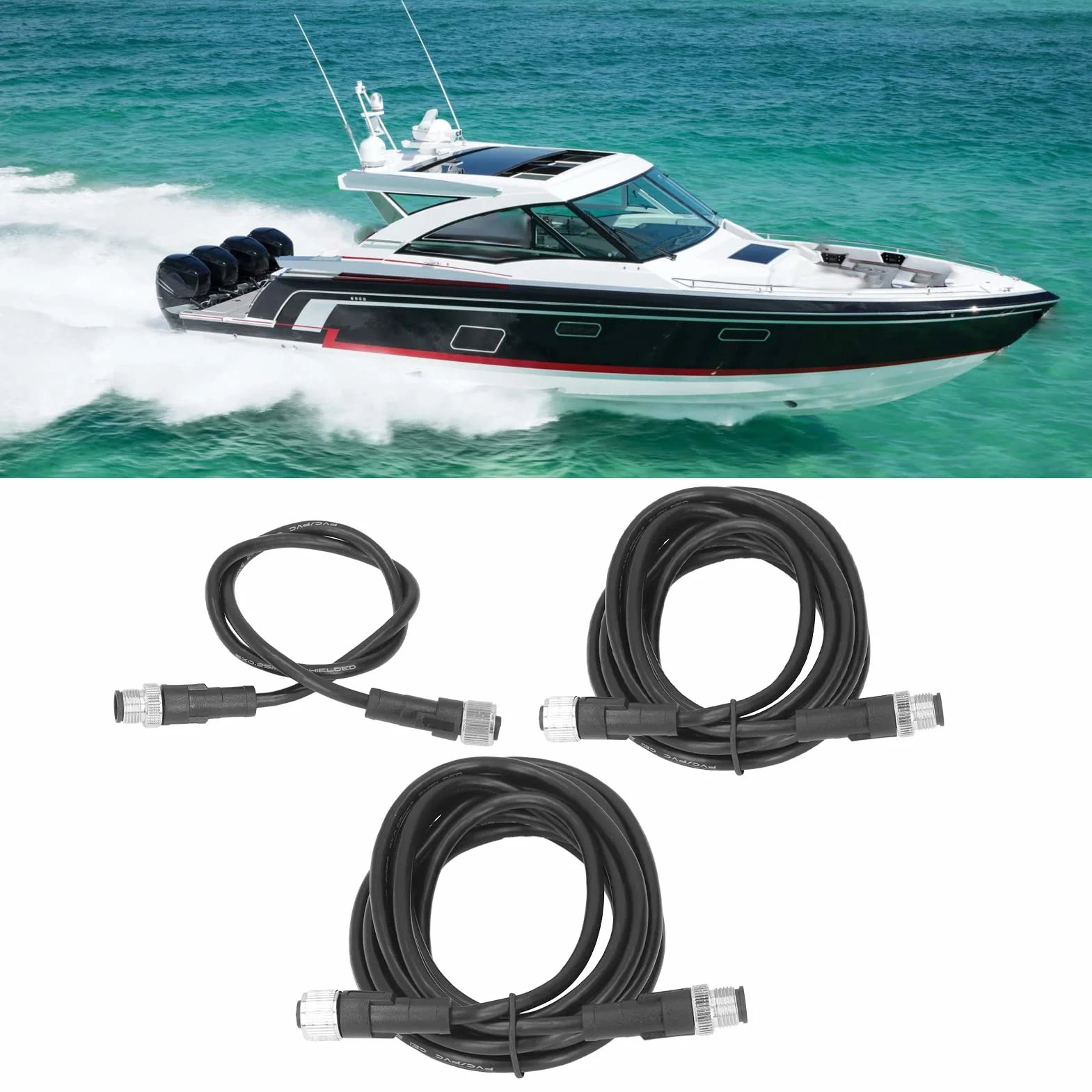 Cable troncal marino NMEA 2000 4M para Garmin Lowrance Simrad Navico