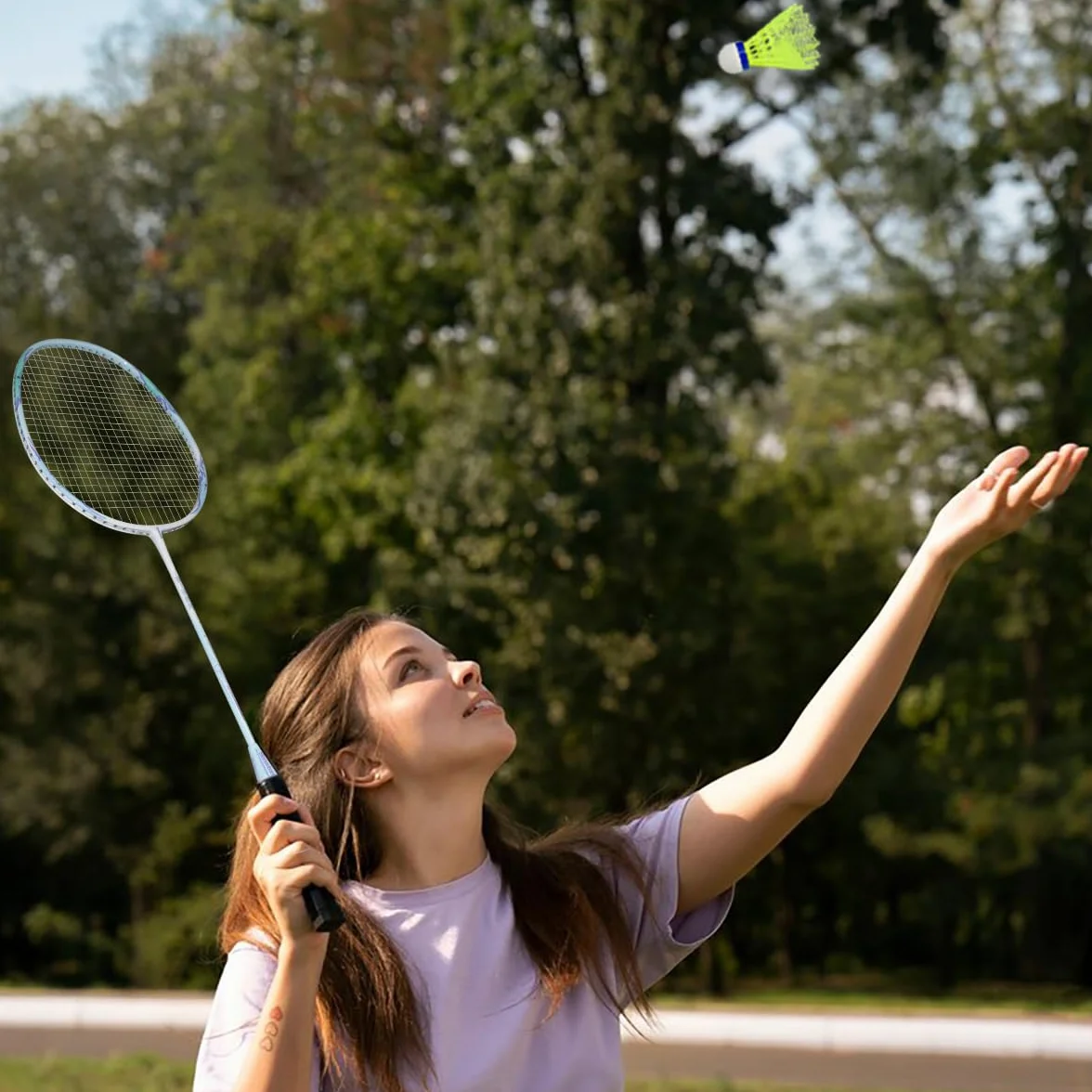 Senston Raquetas de Bádminton Adulto Unisex - 2 Raquetas con Bolsa y Volantes