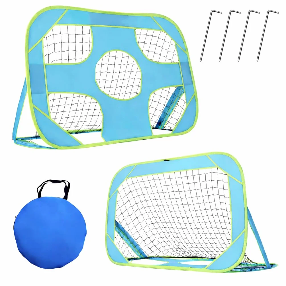 Porteria de Futbol Plegable para Niños 120x80x80 – Mini Porterias Compactas y Resistentes para Jardin y Entrenamiento