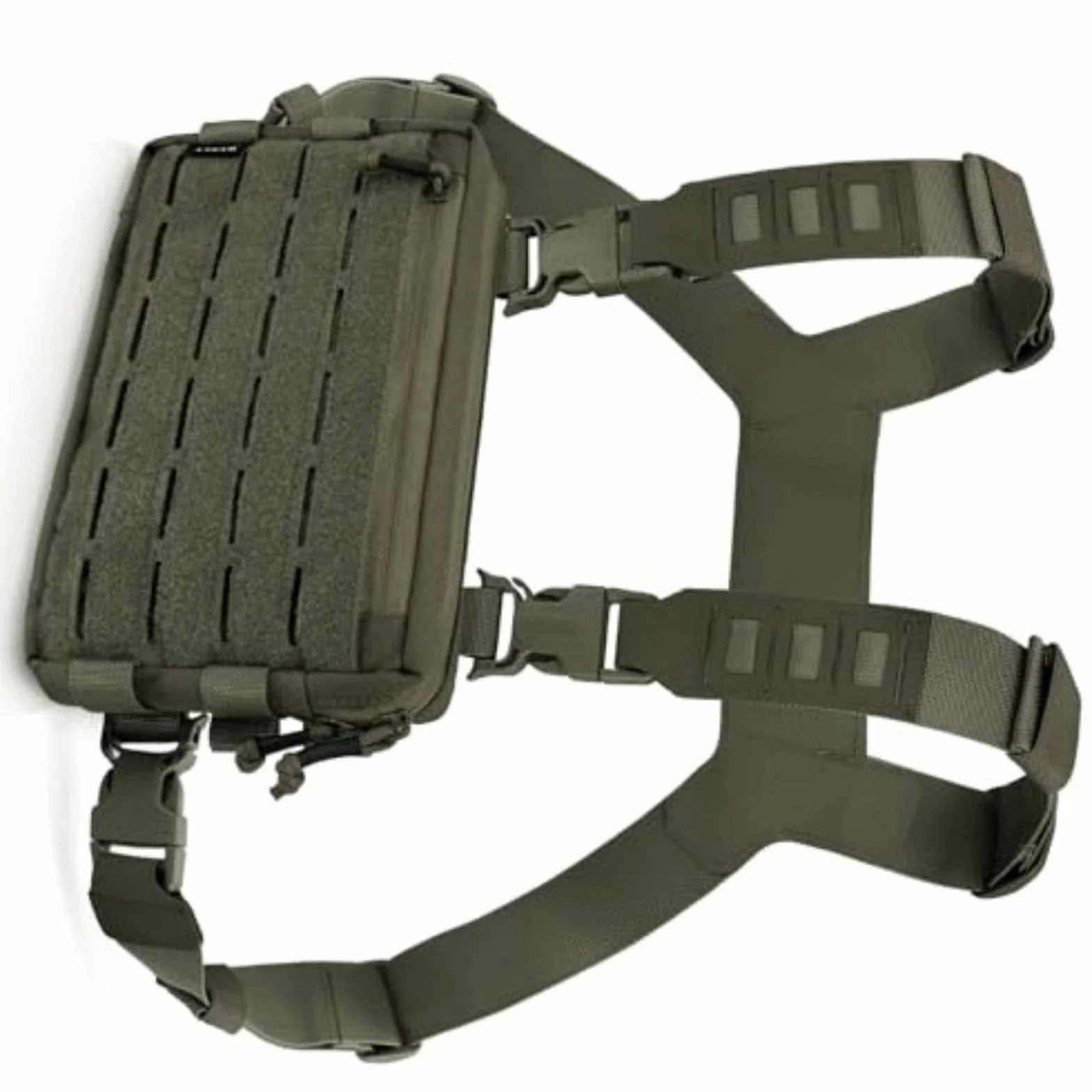 Paquete Plataformas Tácticas para Pecho Hombres Bolsa Correr Bucle Frontal Utilidad Chaleco Entrenamientos
