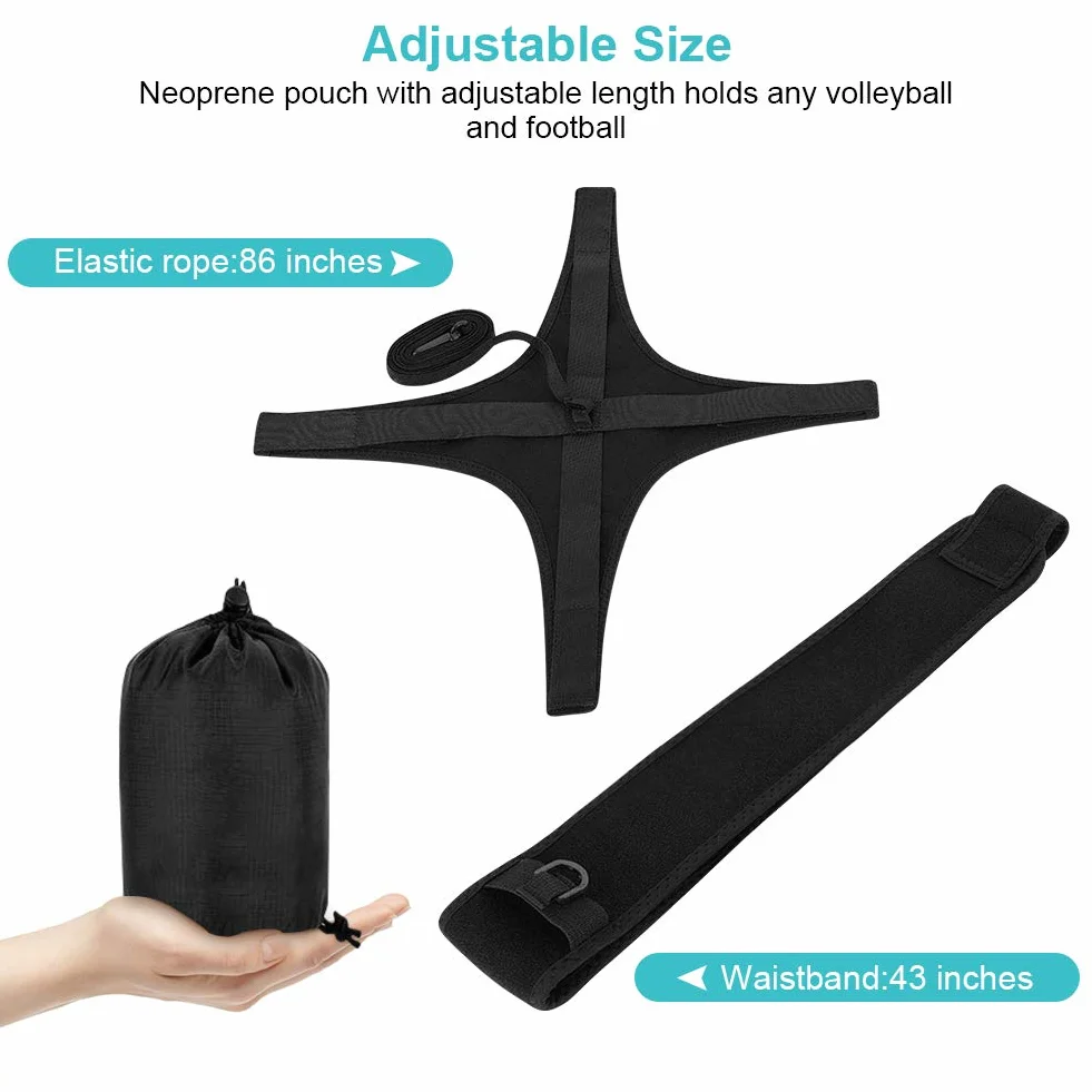 Yosoo Health Gear Equipo de Entrenamiento de Voleibol Ayuda de Patadas de Fútbol, Entrenador en Solitario para Balones Talla 3, 4, 5
