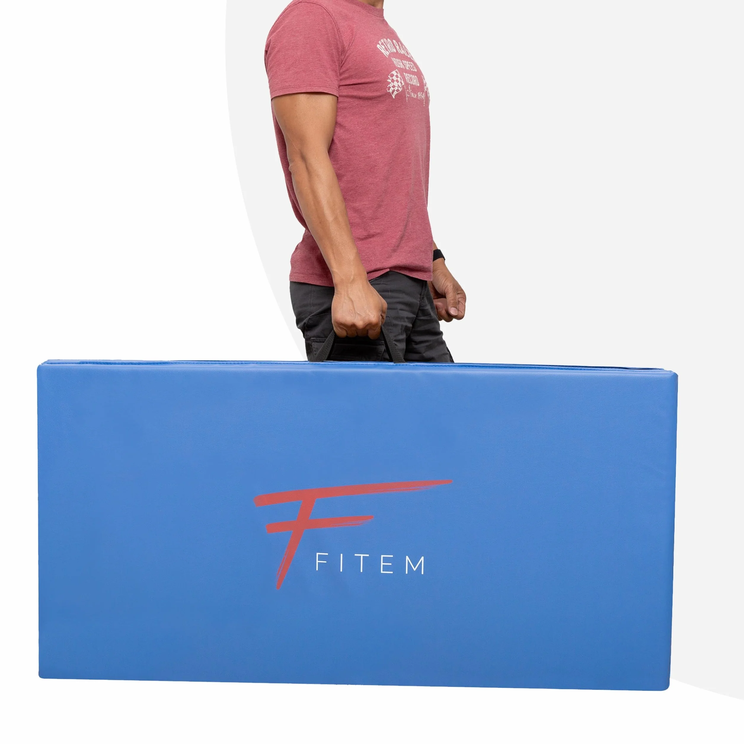 Colchoneta para gimnasia gruesa 240x120x4 cm 180x60x4 cm con asas de transporte yoga fitness