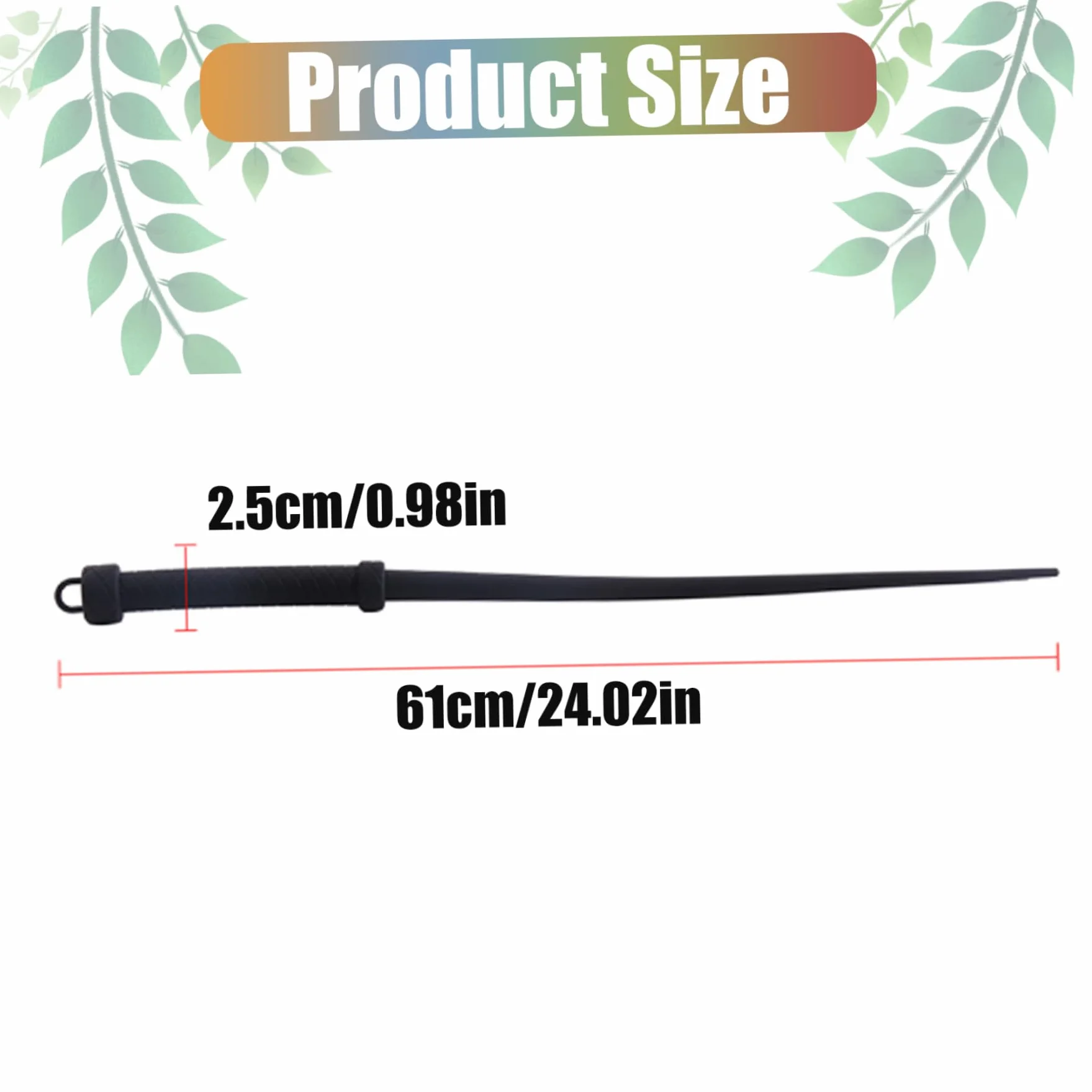 Látigo para Caballos de Silicona 24 Pulgadas Fusta Montar Entrenamiento Mango Antideslizante