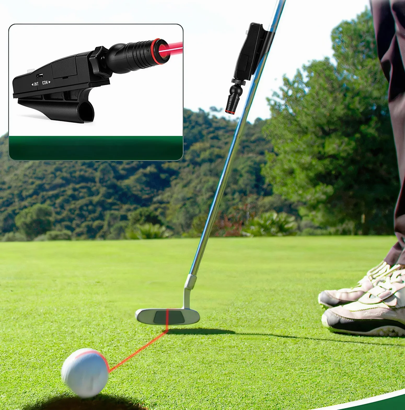 TP17 laserowa głowica do puttera golfowego 360° z regulacją kąta